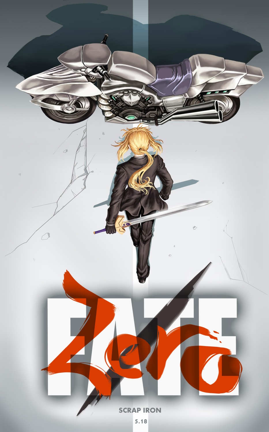 akira_(manga) fate/stay_night fate/zero feitie parody saber sword