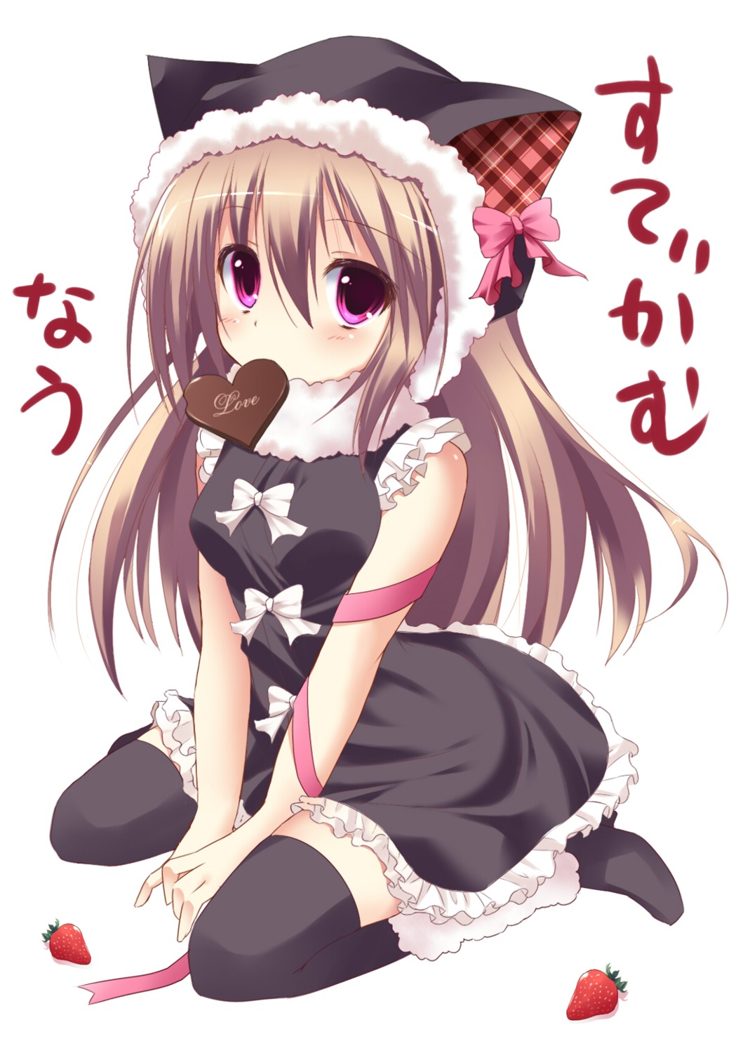 animal_ears dress marotti thighhighs valentine