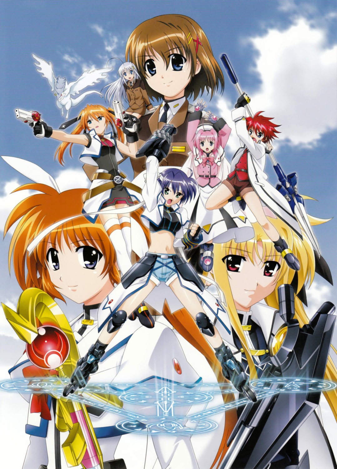 caro_ru_lushe erio_mondial fate_testarossa mahou_shoujo_lyrical_nanoha mahou_shoujo_lyrical_nanoha_strikers reinforce_zwei subaru_nakajima takamachi_nanoha teana_lanster yagami_hayate