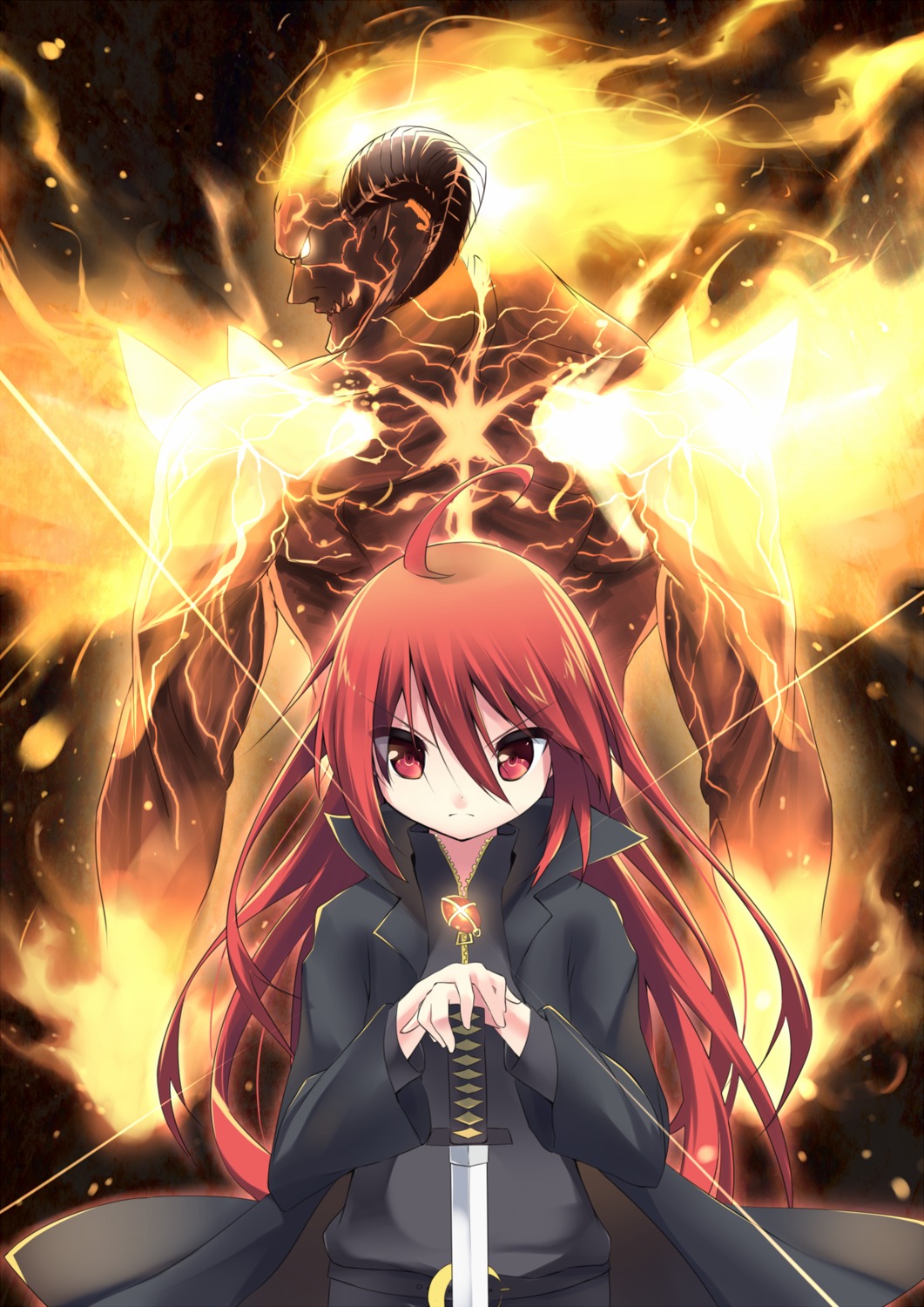 horns makadamixa shakugan_no_shana shana soru22 sword