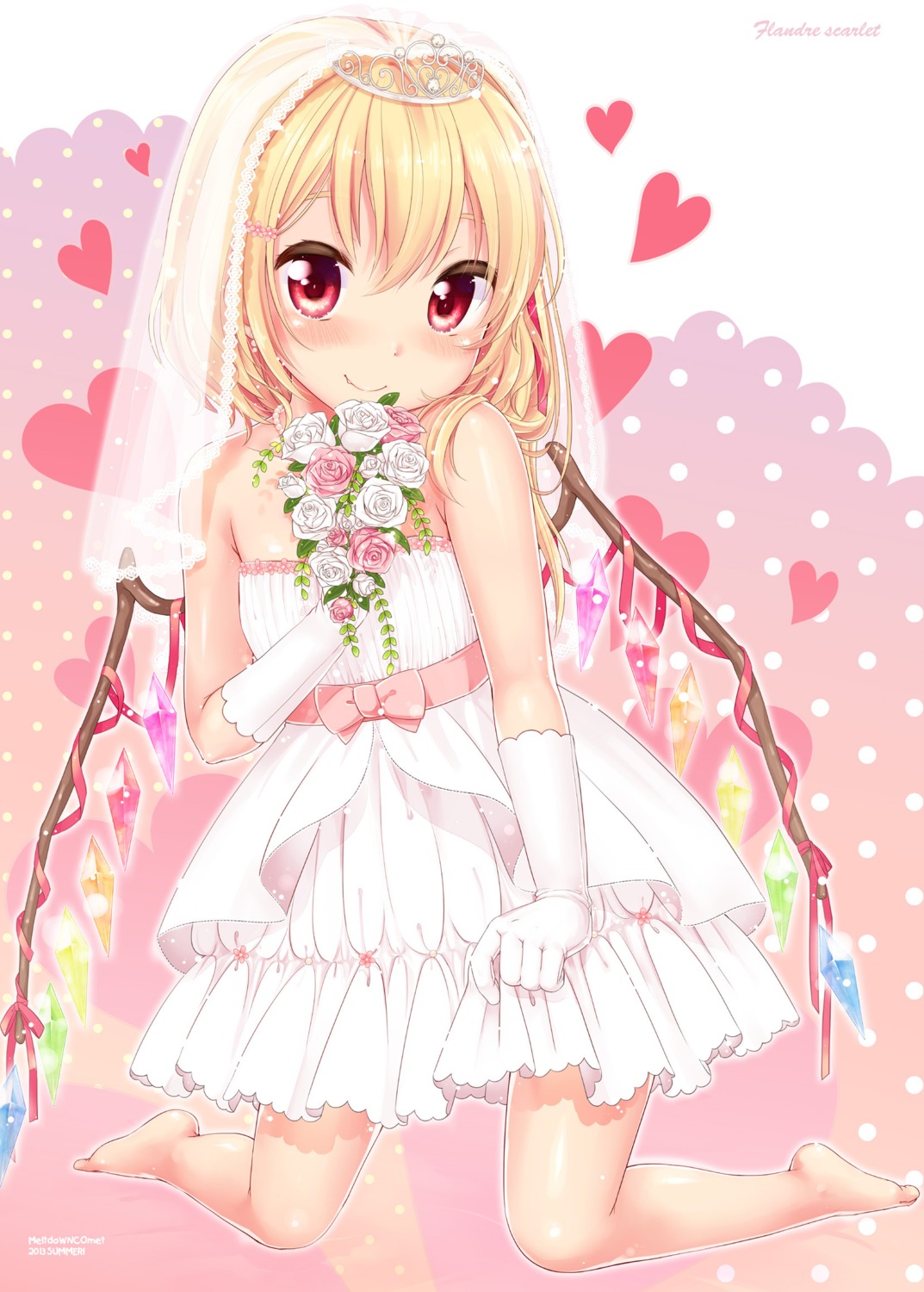 dress flandre_scarlet touhou wedding_dress yukiu_con