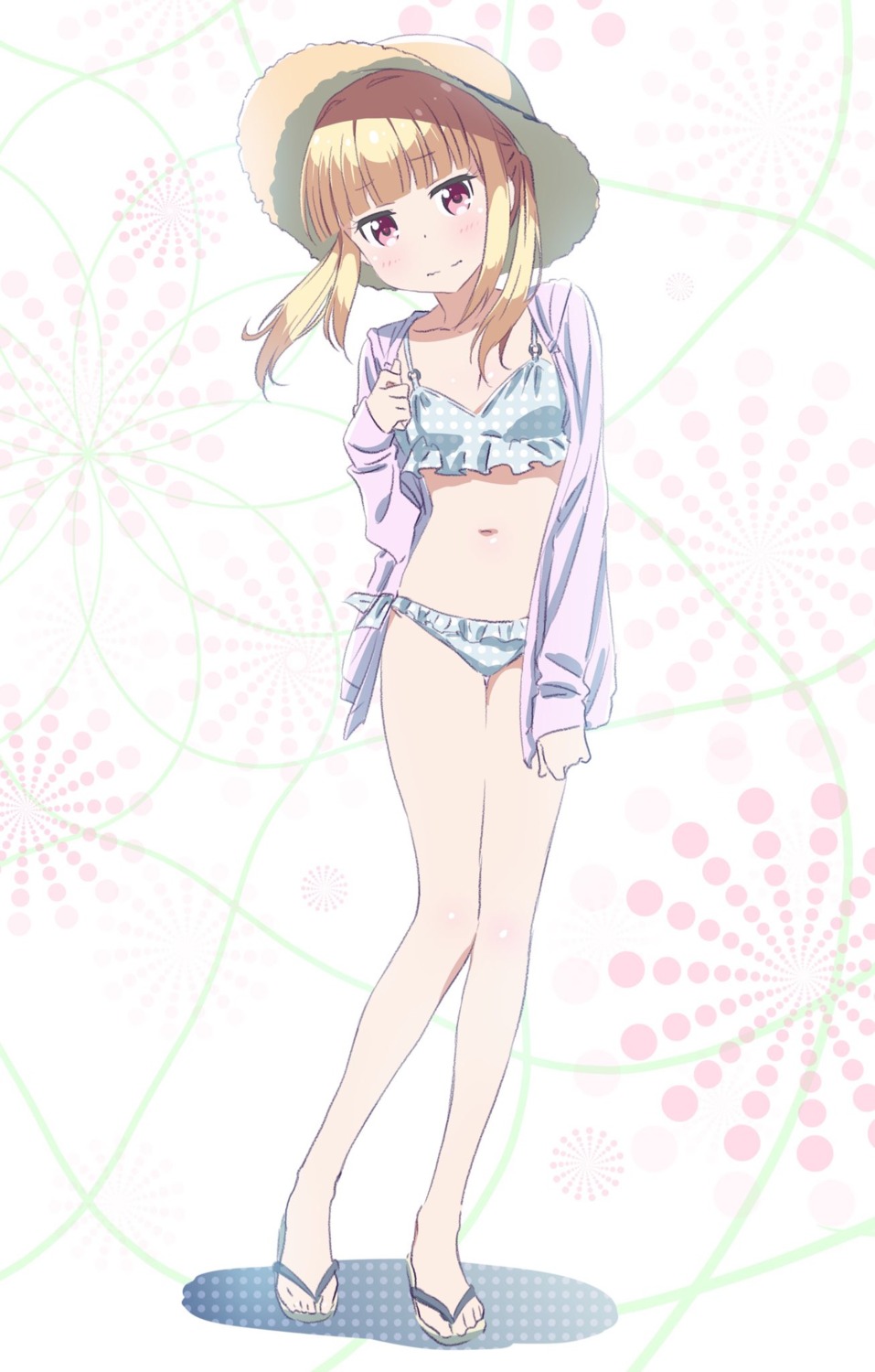 bikini iijima_yun makicha new_game! open_shirt swimsuits