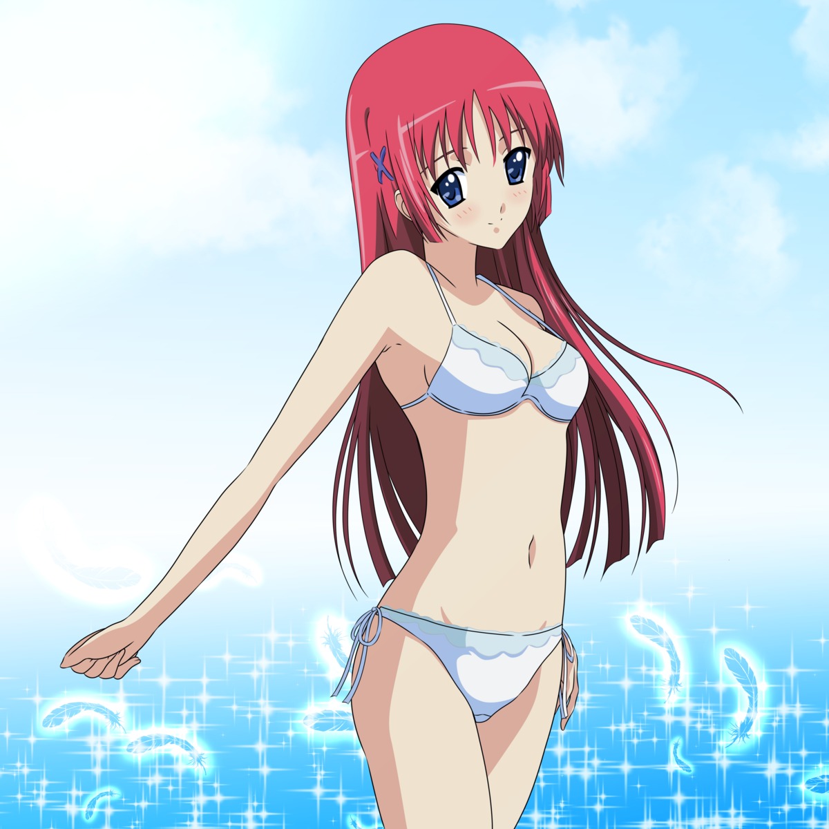 bikini da_capo da_capo_(series) shirakawa_kotori swimsuits vector_trace