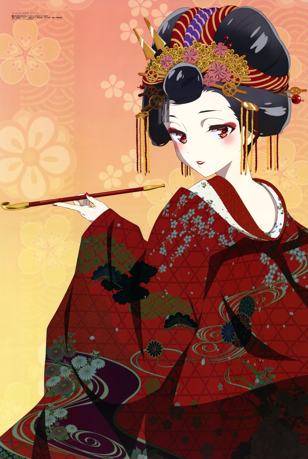 kimono mori_yuusa yuugiri_(zombieland_saga) zombieland_saga