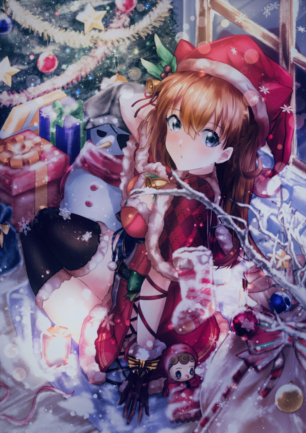 @shun christmas neon_genesis_evangelion souryuu_asuka_langley thighhighs