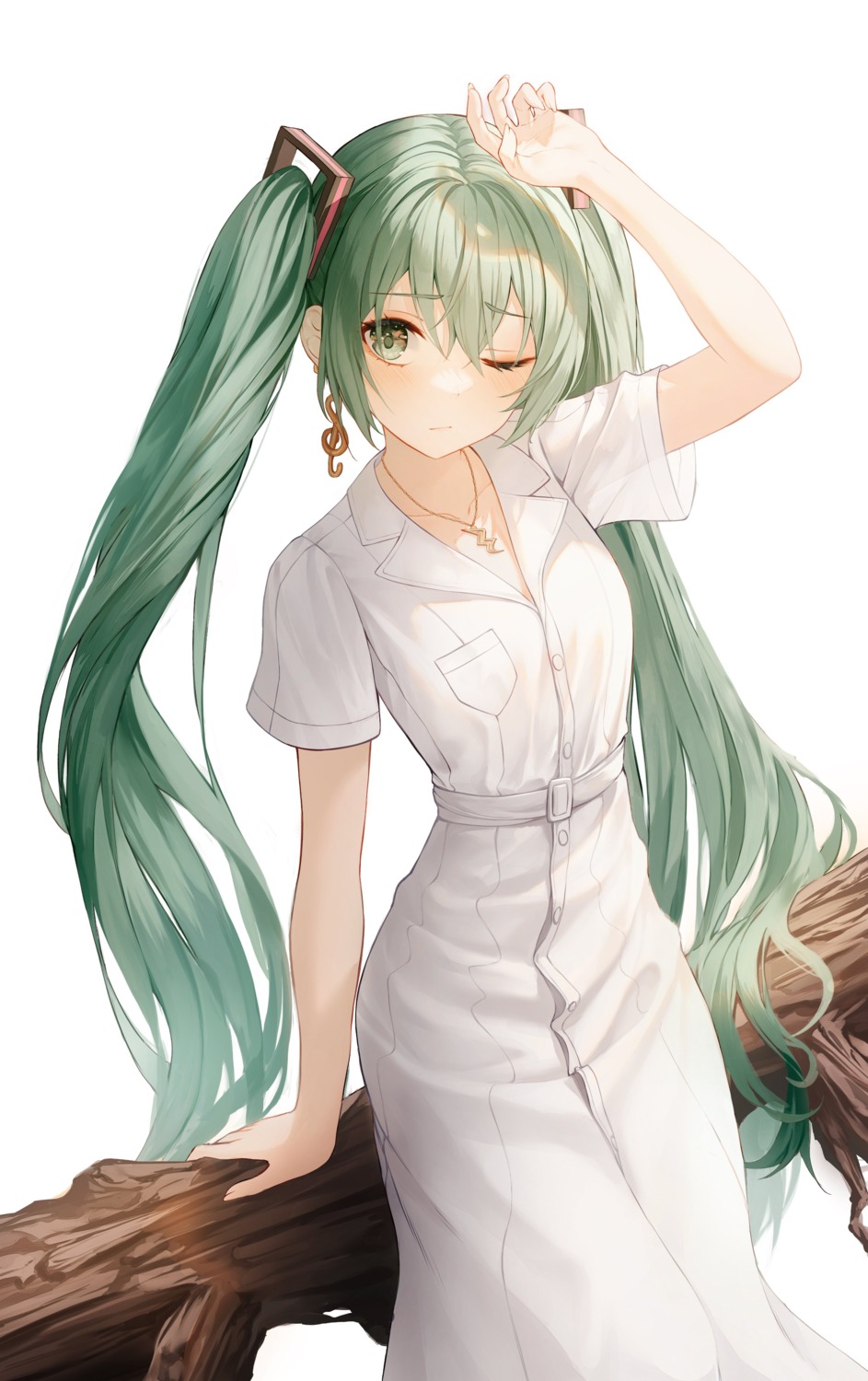 dress hatsune_miku kerno see_through vocaloid