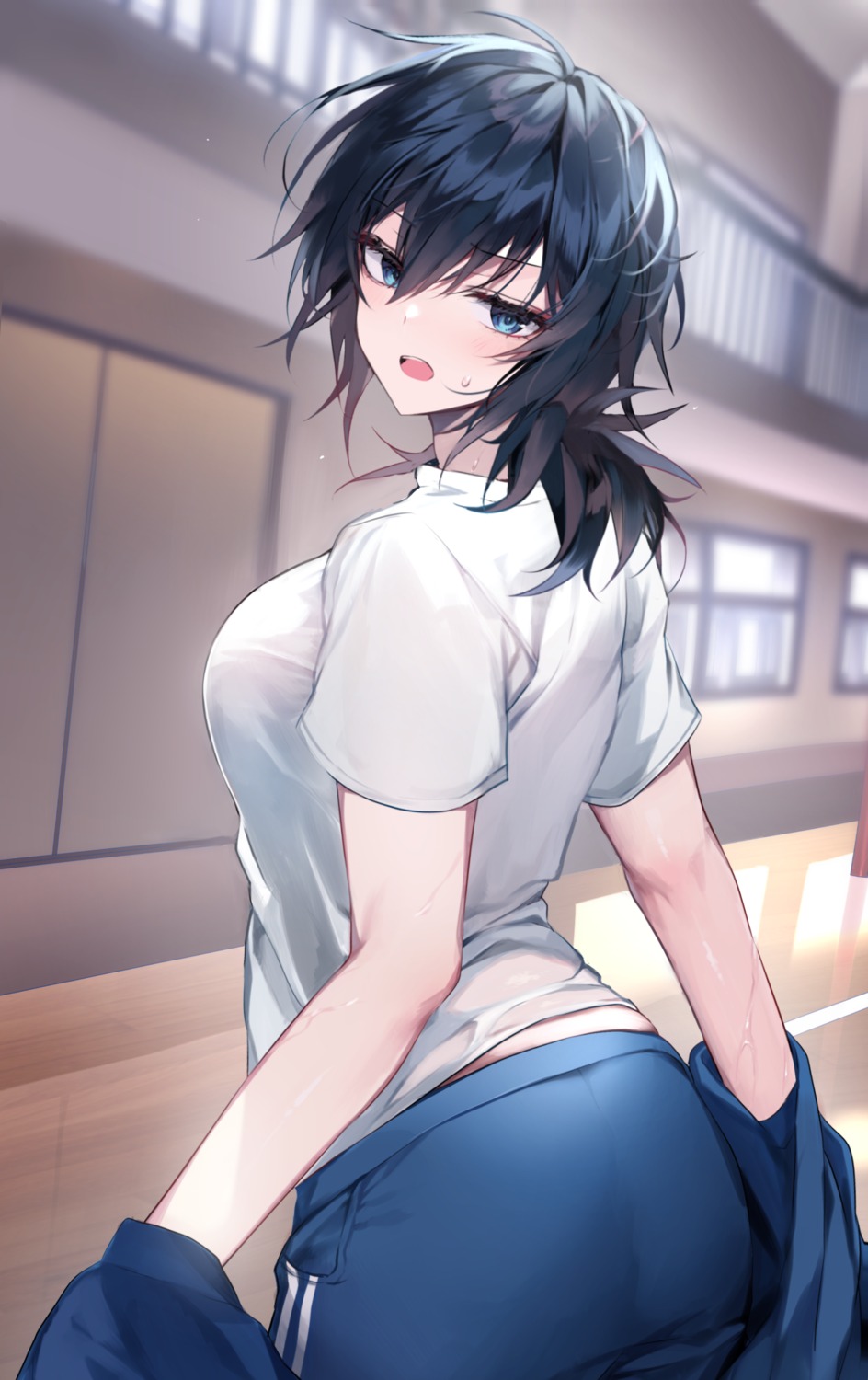 bara_(03_bara_) gym_uniform see_through shirt_lift