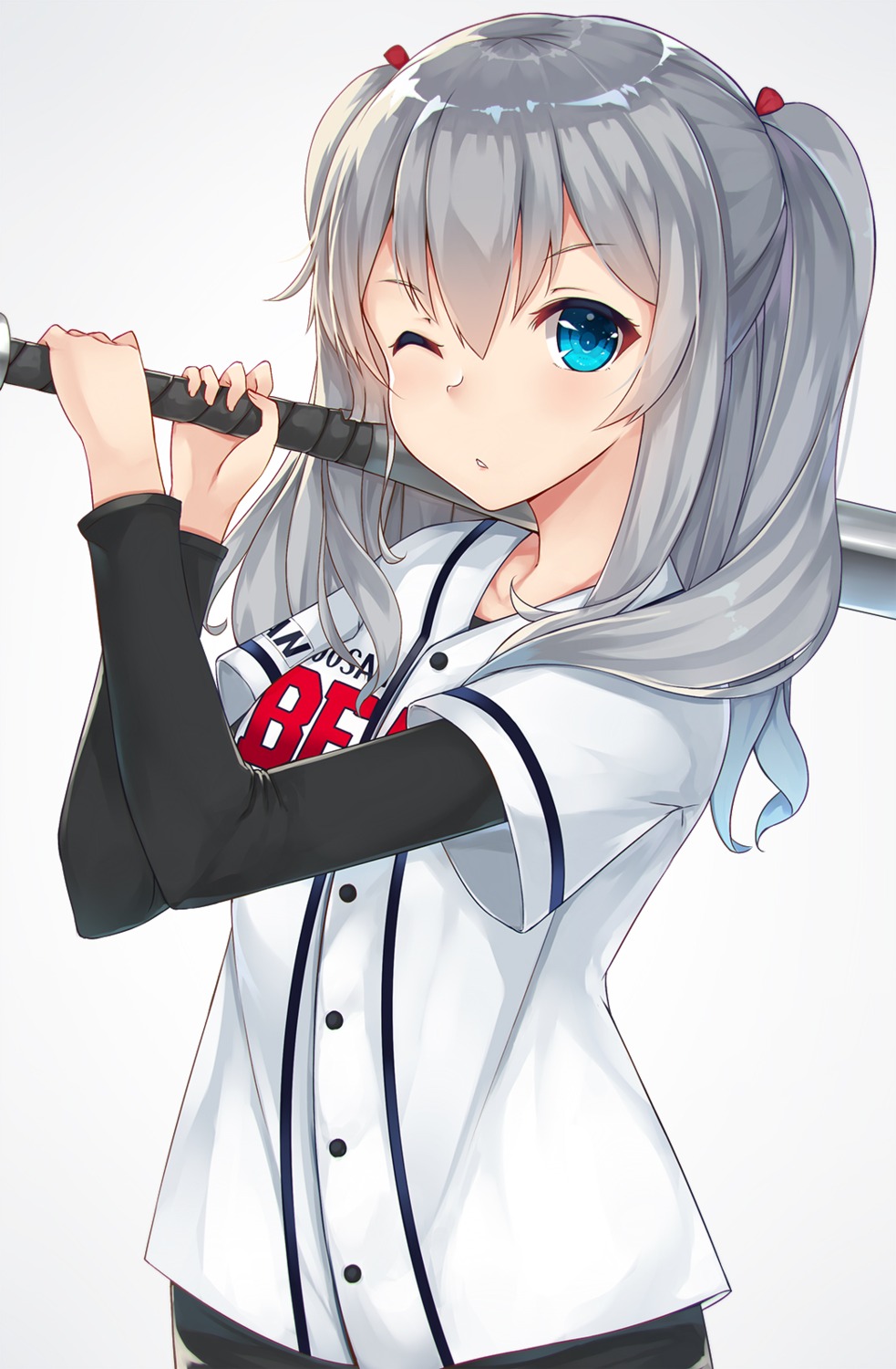 baseball kantai_collection kashima_(kancolle) mhong