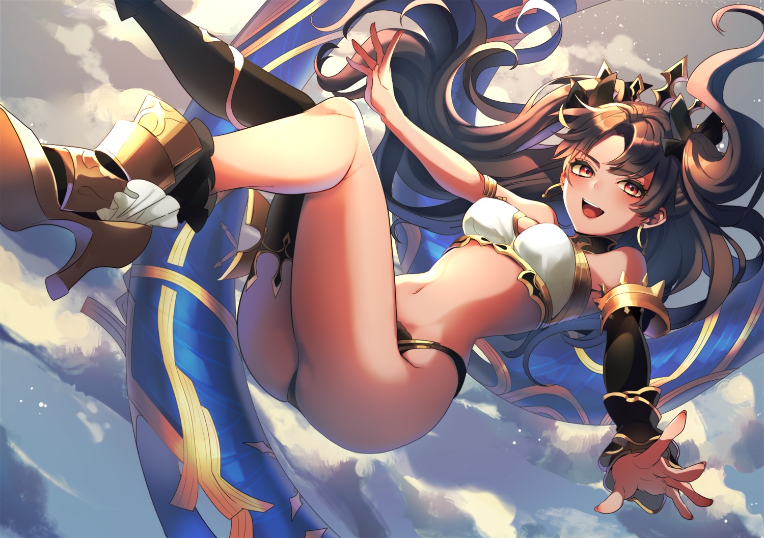 bikini_armor fate/grand_order heels ishtar_(fate/grand_order) neko-san_(dim.dream) thighhighs thong