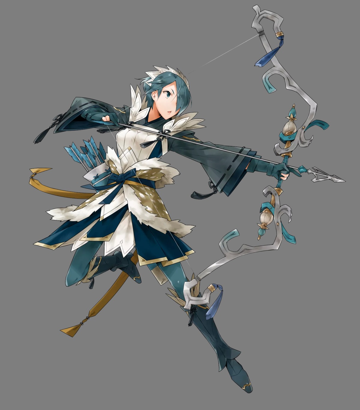 fire_emblem fire_emblem_heroes fire_emblem_if heels kyuusugi_toku maid nintendo pantyhose setsuna_(fire_emblem) transparent_png weapon