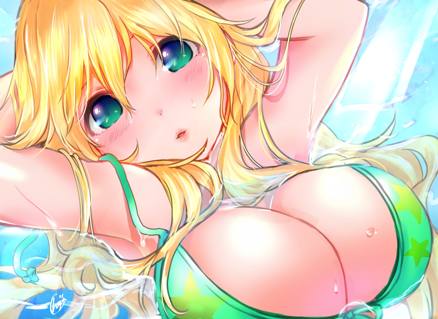 bikini_top hop_grenade hoshii_miki swimsuits the_idolm@ster wet