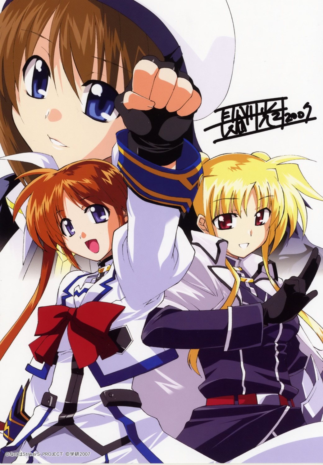 fate_testarossa mahou_shoujo_lyrical_nanoha mahou_shoujo_lyrical_nanoha_strikers takamachi_nanoha yagami_hayate