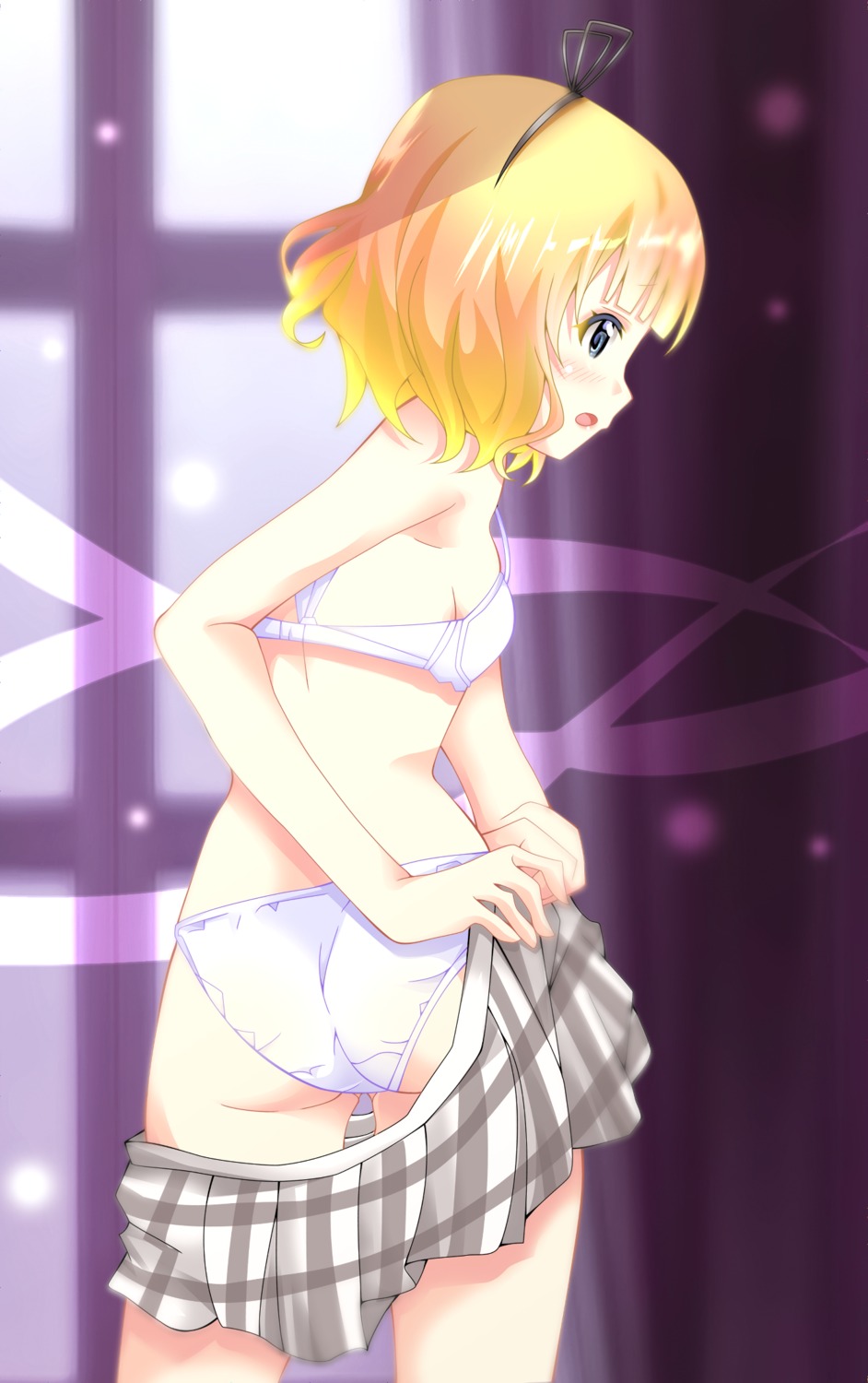 ass bra gochuumon_wa_usagi_desu_ka? kirima_sharo kohakugin loli pantsu seifuku undressing