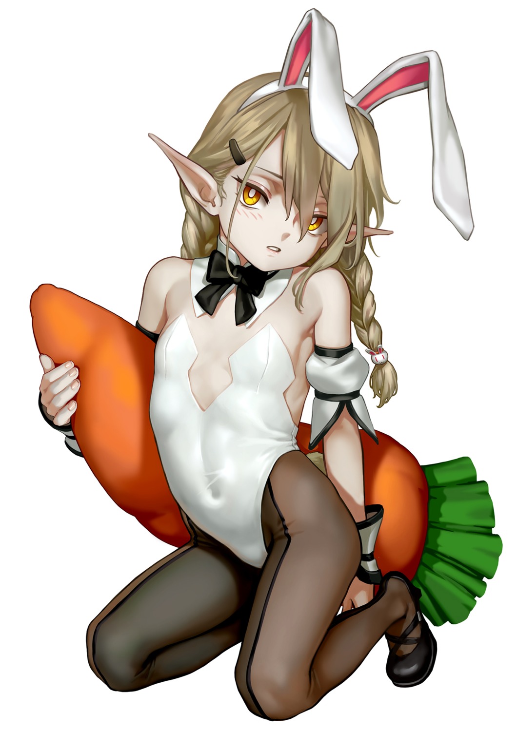 animal_ears bunny_ears bunny_girl g_scream heels loli no_bra pantyhose pointy_ears shui_lan_er tail