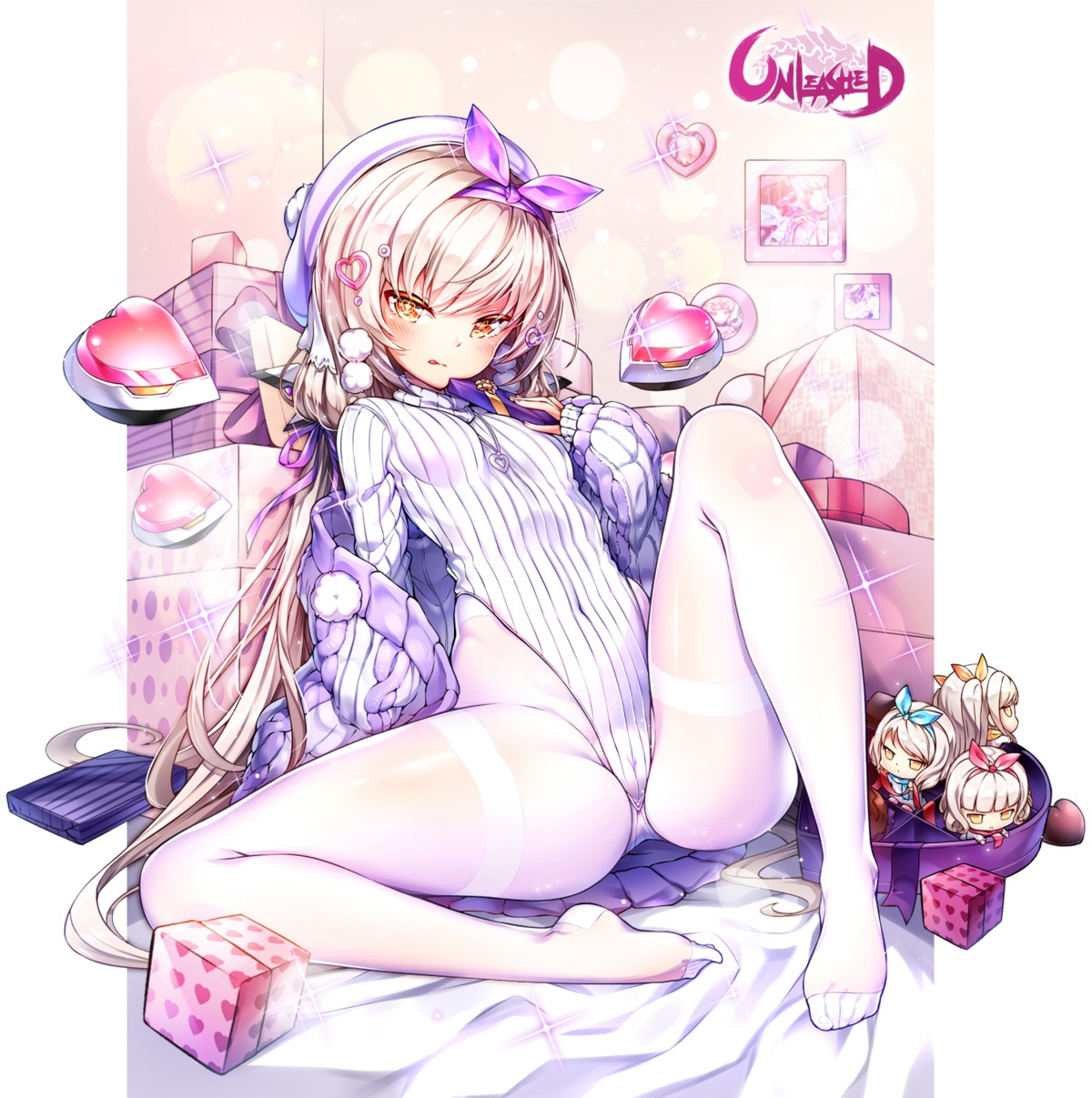 cameltoe chibi feet leotard pantyhose poseich sweater unleashed