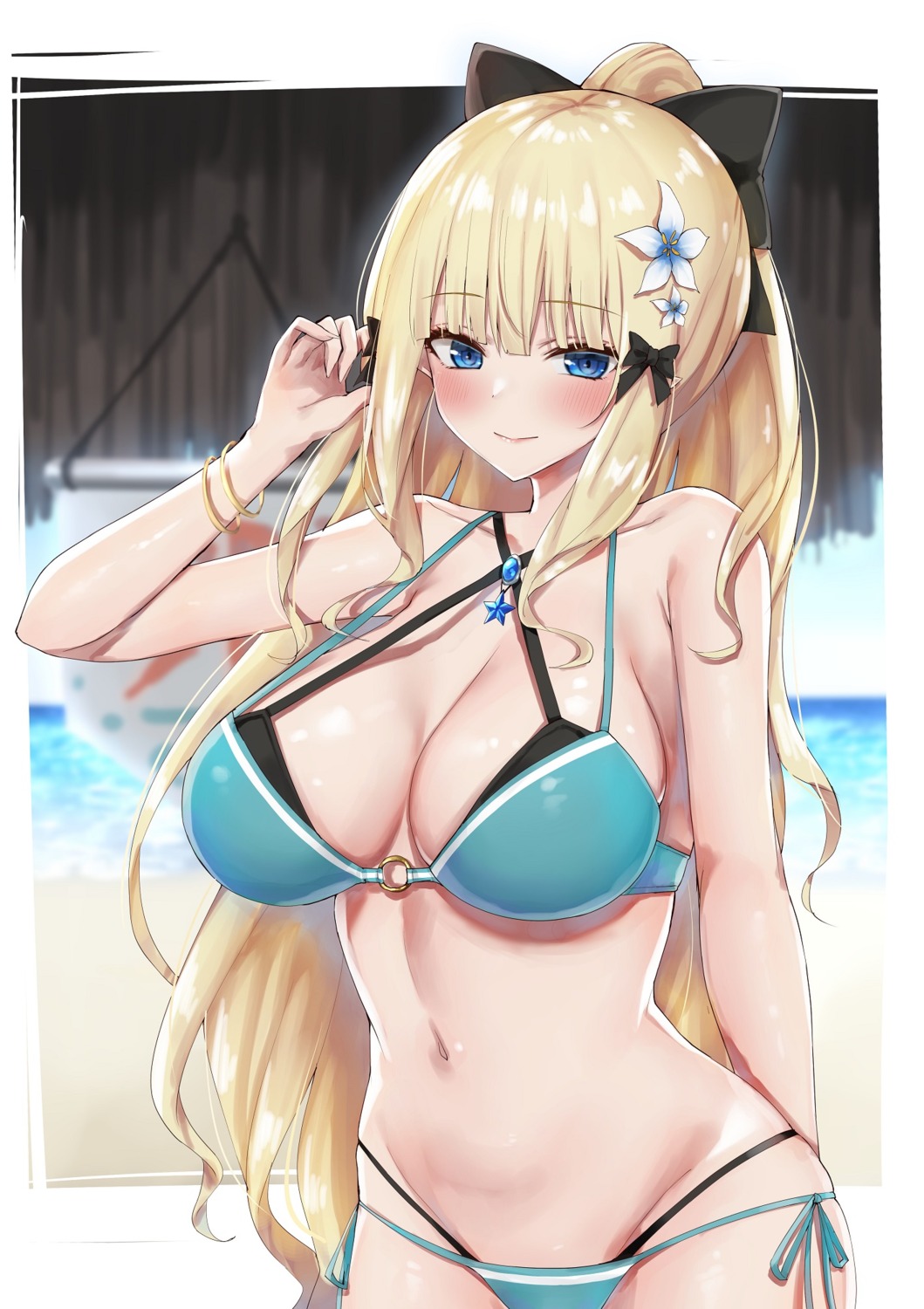 bikini piripun princess_connect princess_connect!_re:dive sasaki_saren swimsuits