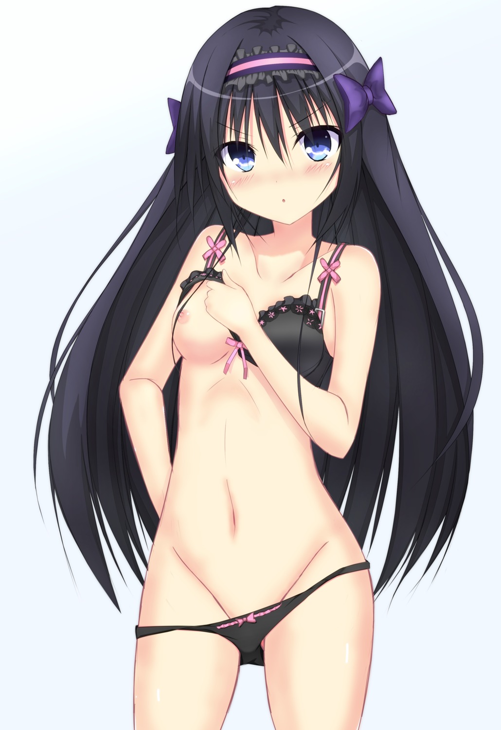 bra breasts nipples pantsu panty_pull tukisiro_nao