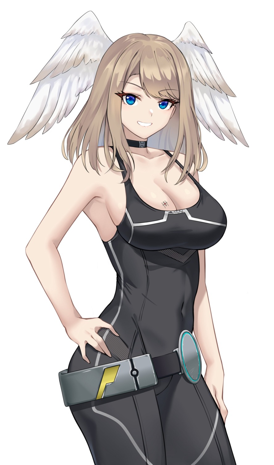 arashi bodysuit cleavage eunie no_bra tattoo wings xenoblade xenoblade_chronicles_3