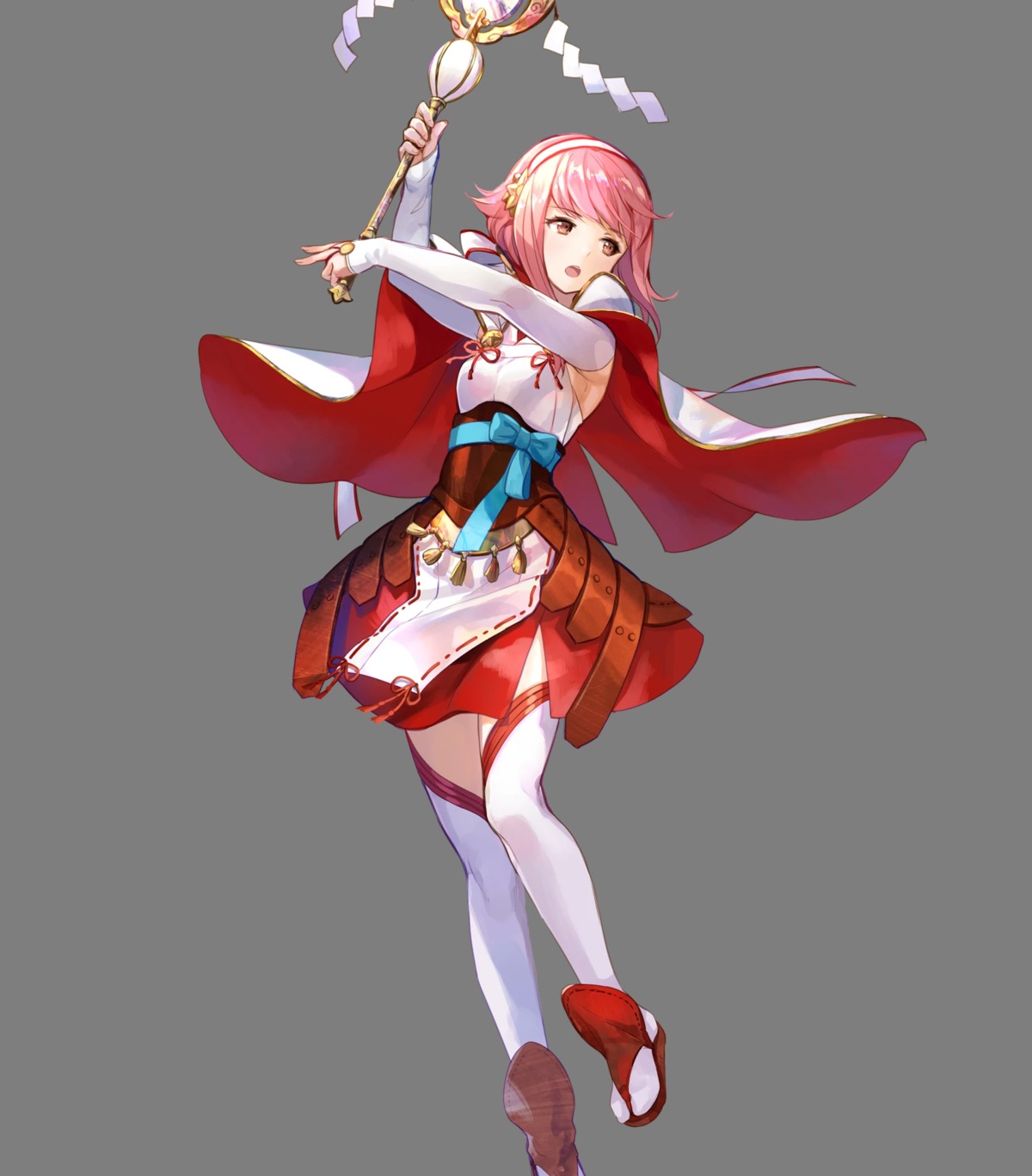 armor fire_emblem fire_emblem_heroes fire_emblem_if fuzichoko japanese_clothes nintendo sakura_(fire_emblem) thighhighs transparent_png weapon