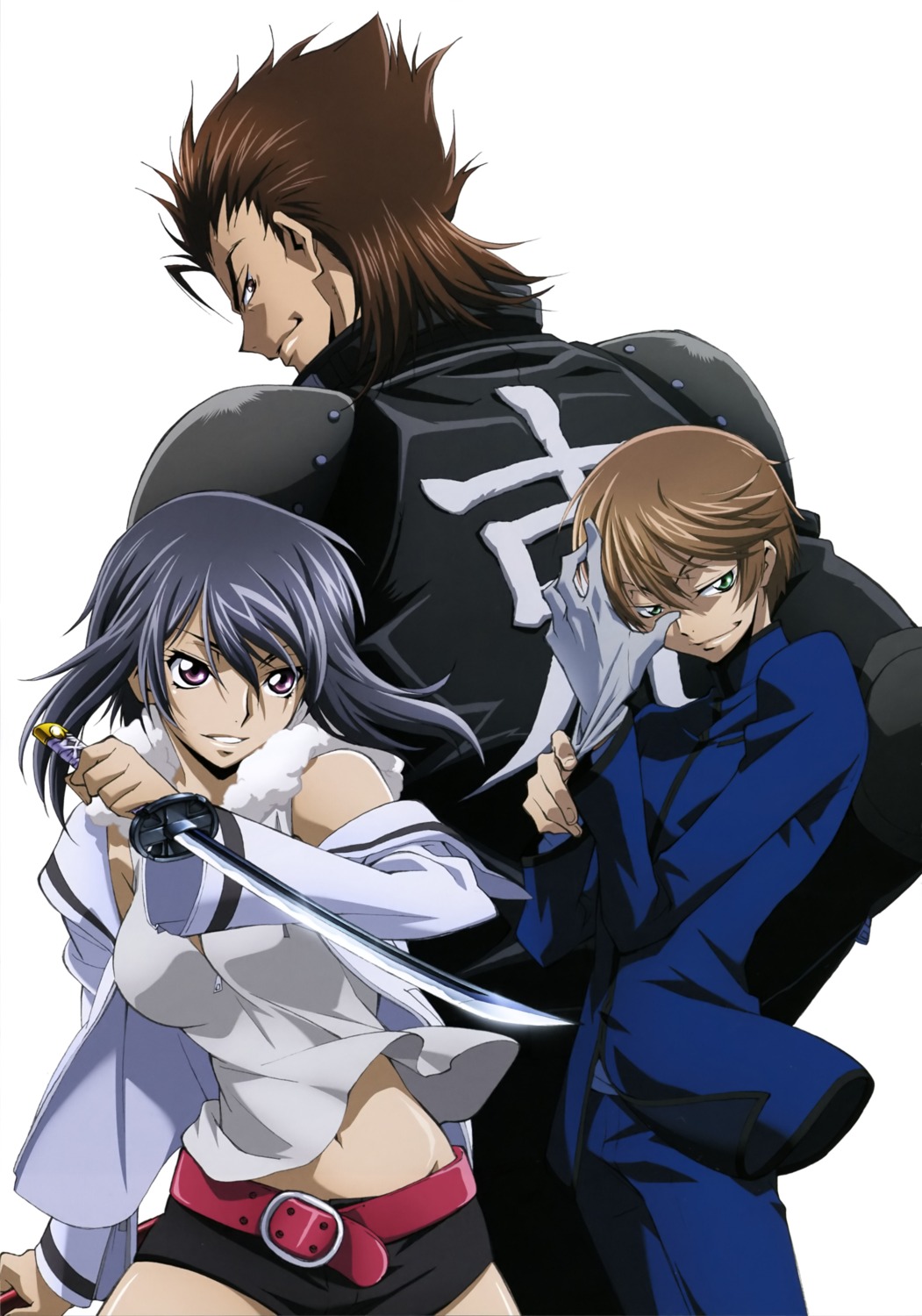 akito_the_exiled armor code_geass kousaka_ayano naruse_yukiya sayama_ryou sword