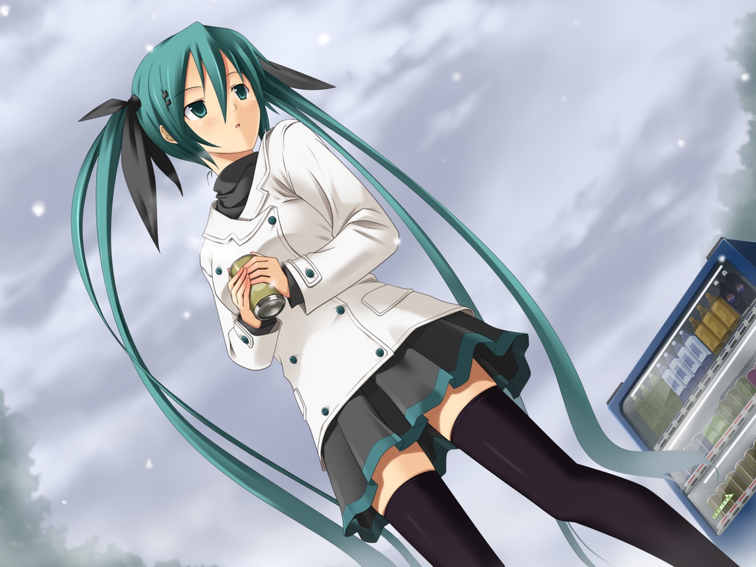 hatsune_miku koikeya thighhighs vocaloid wallpaper