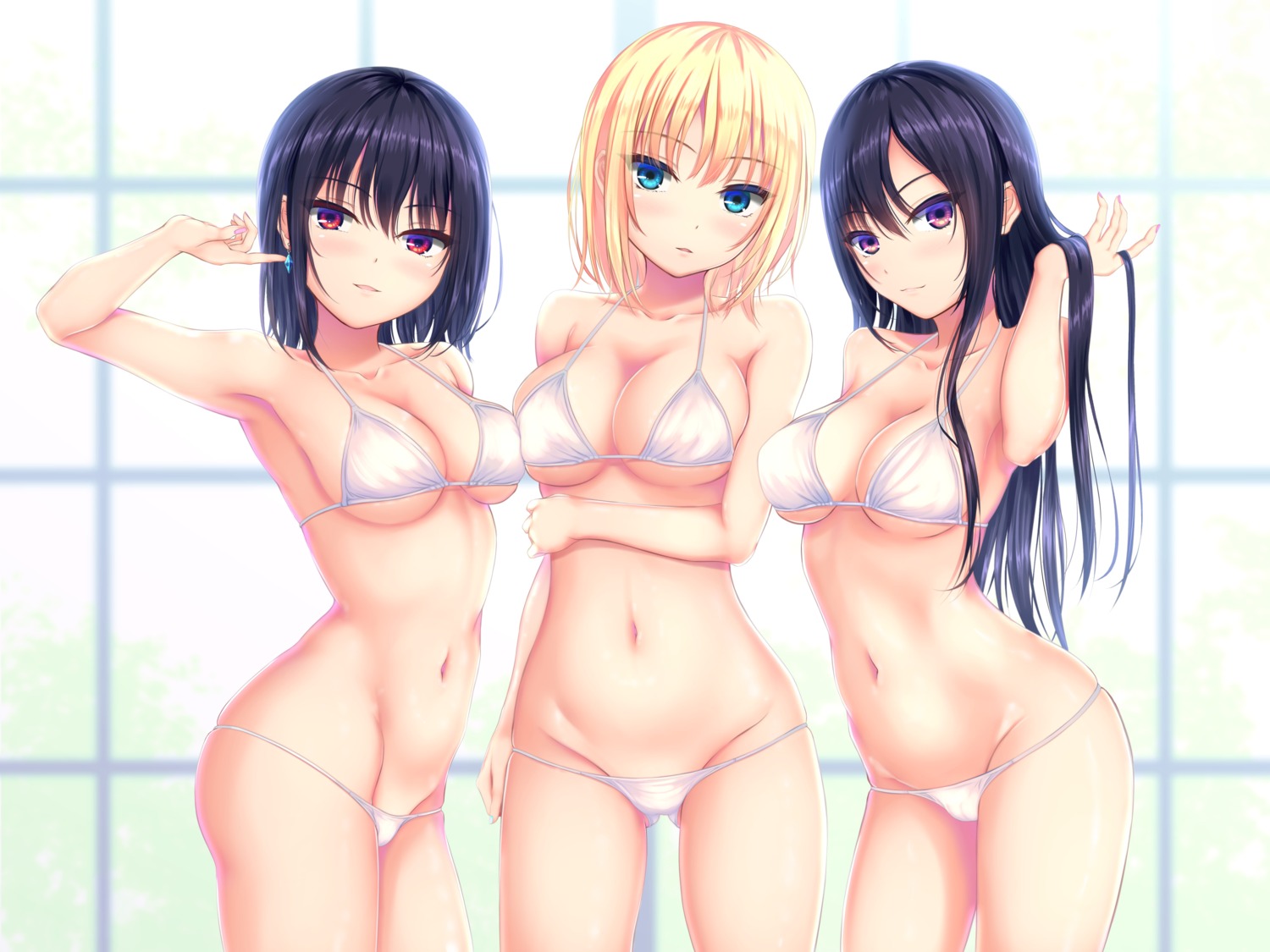 bikini kurokamin kurono_mika swimsuits