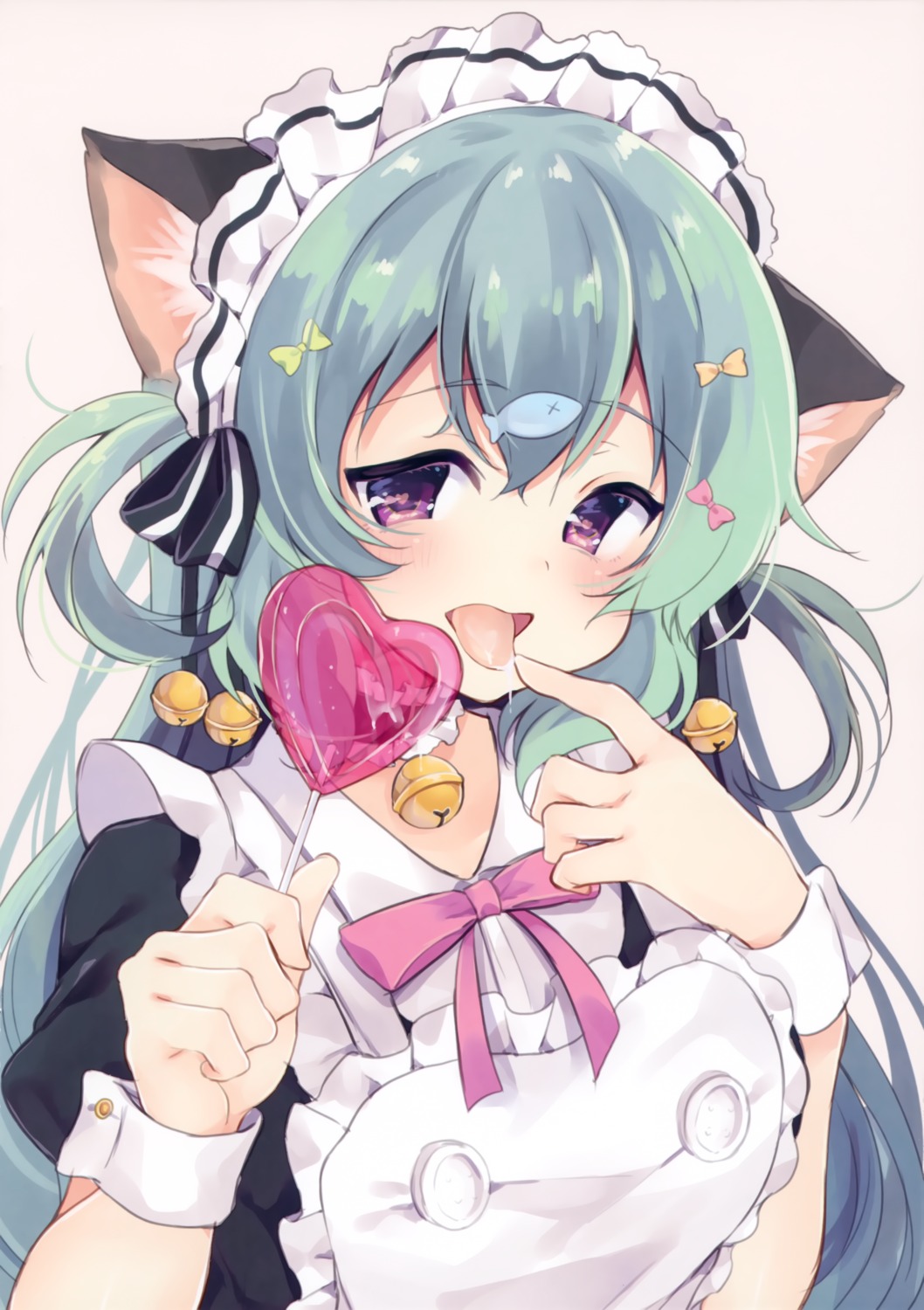 animal_ears maid momoirone nekomimi