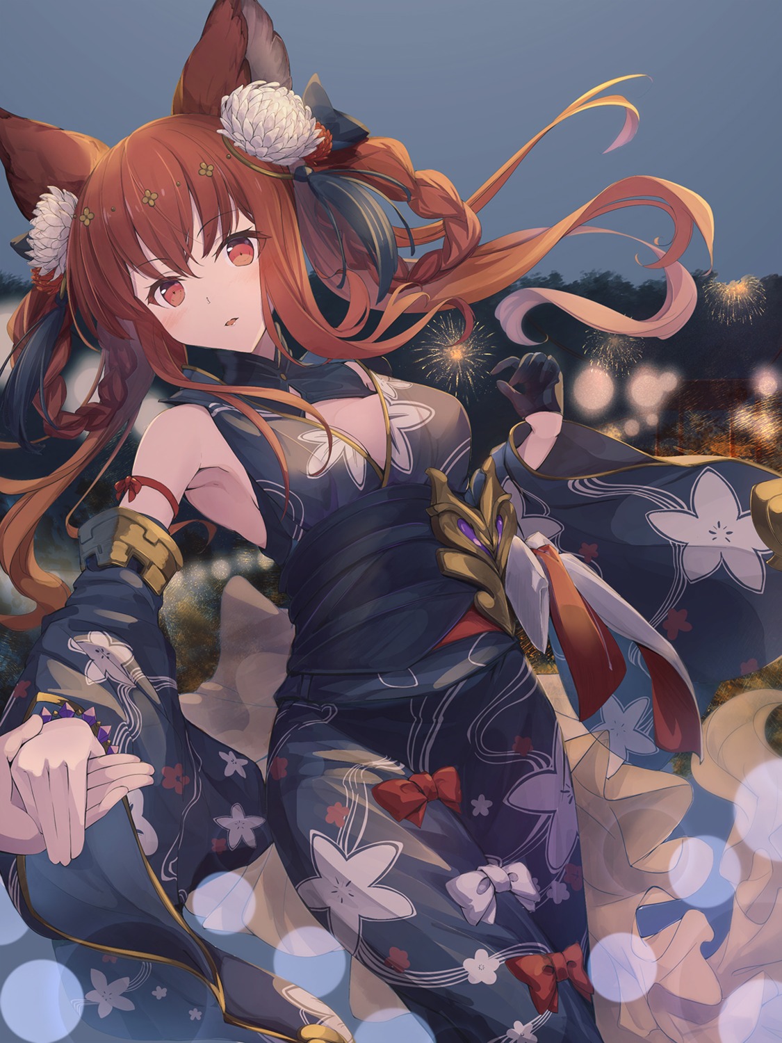 animal_ears anthuria_(granblue_fantasy) granblue_fantasy jankudou kimono