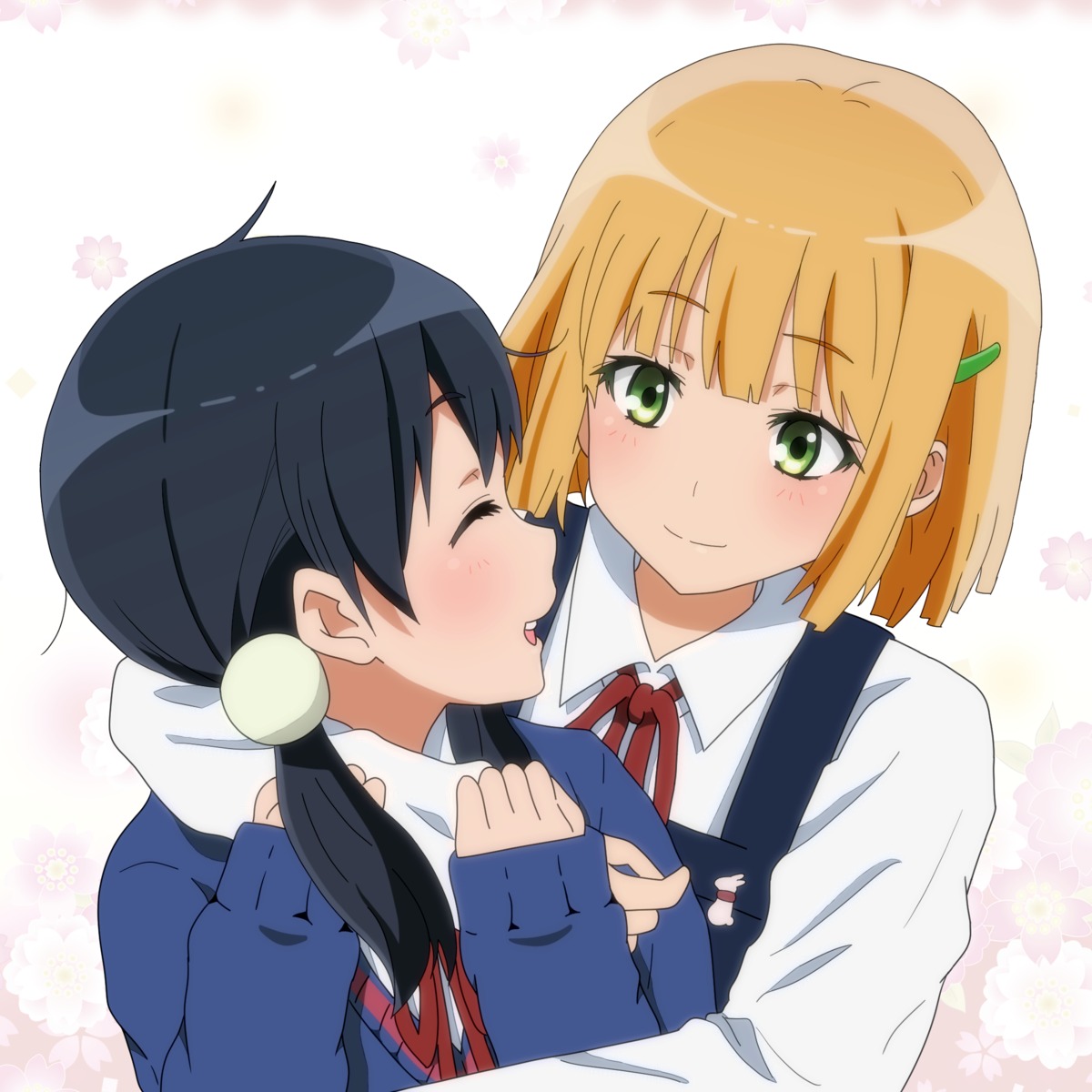 kitashirakawa_tamako motomati seifuku sweater tamako_market tokiwa_midori yuri