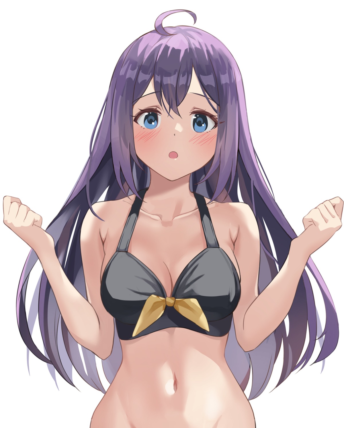 amanoyui bikini_top cleavage mochizuki_anna swimsuits the_idolm@ster the_idolm@ster_million_live!