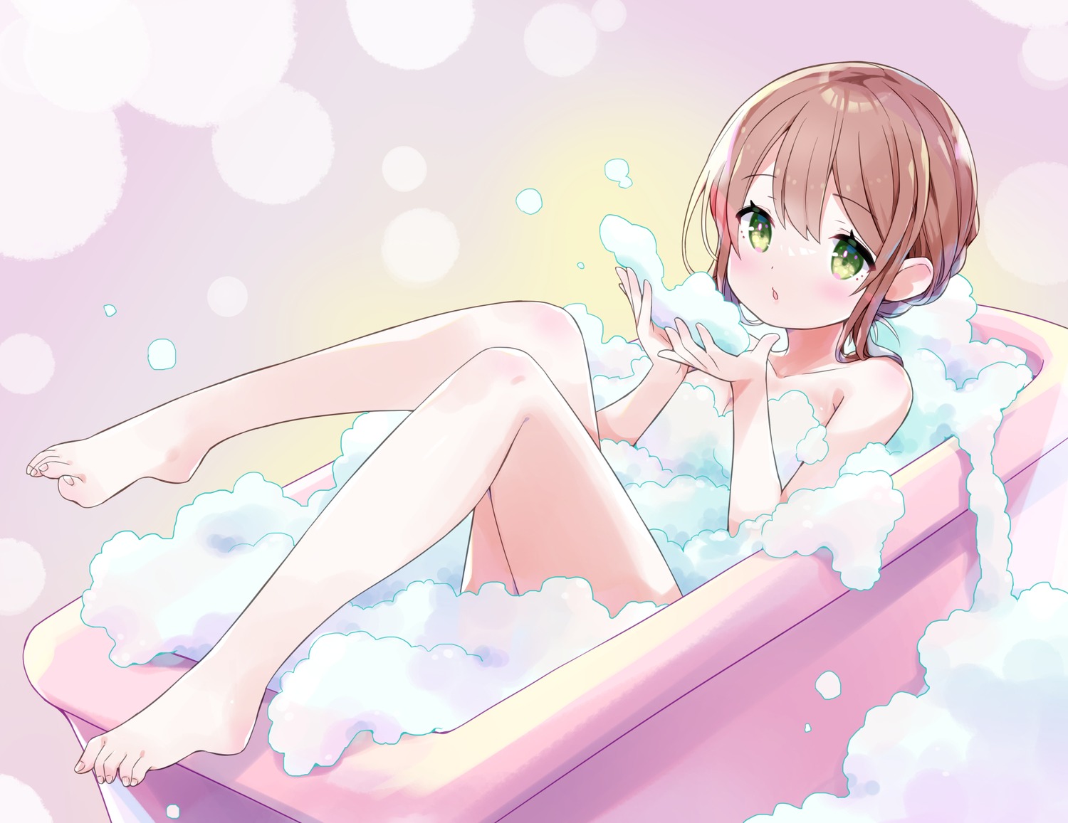 amimi bathing naked