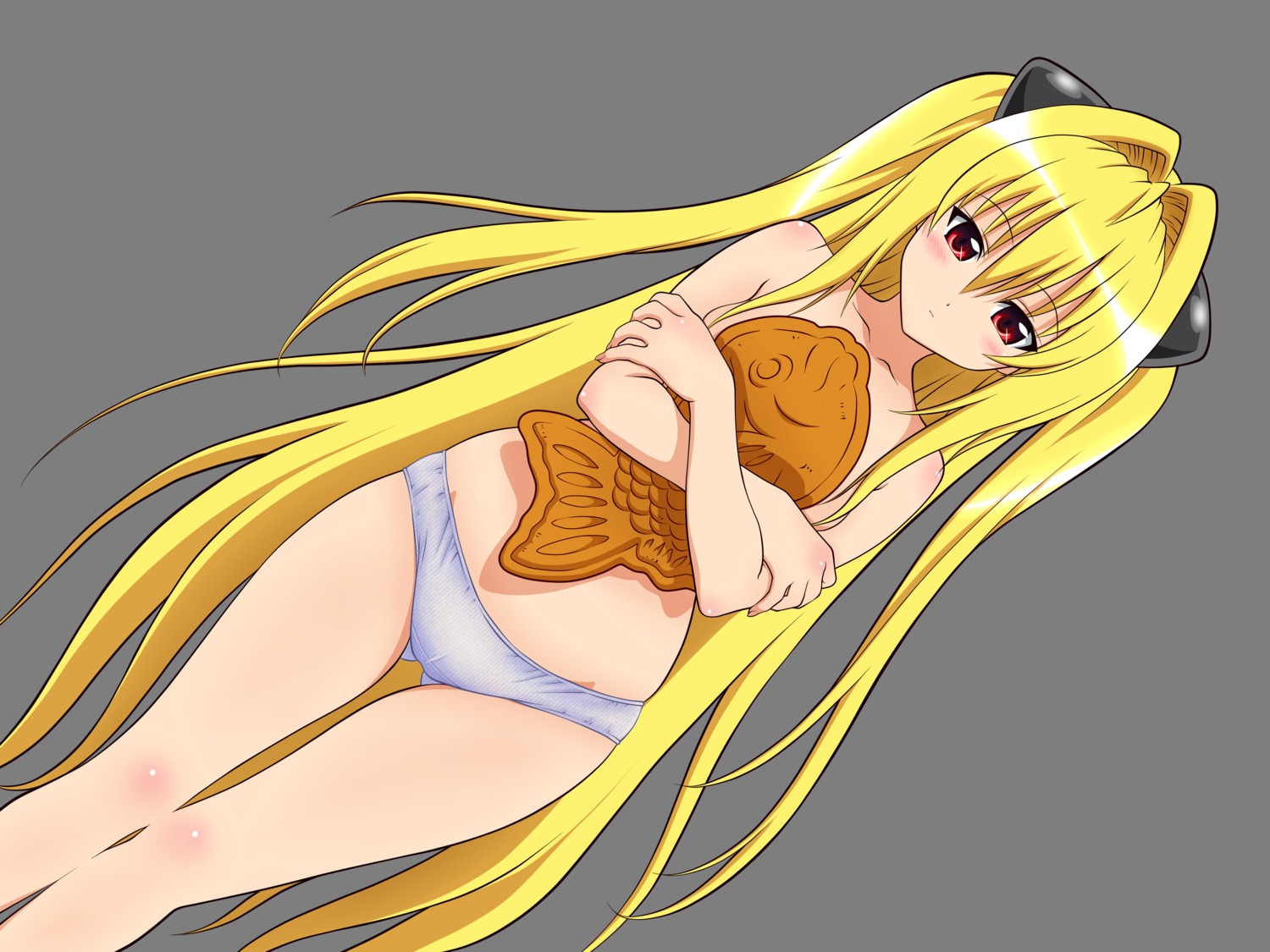 golden_darkness pantsu to_love_ru topless transparent_png vector_trace