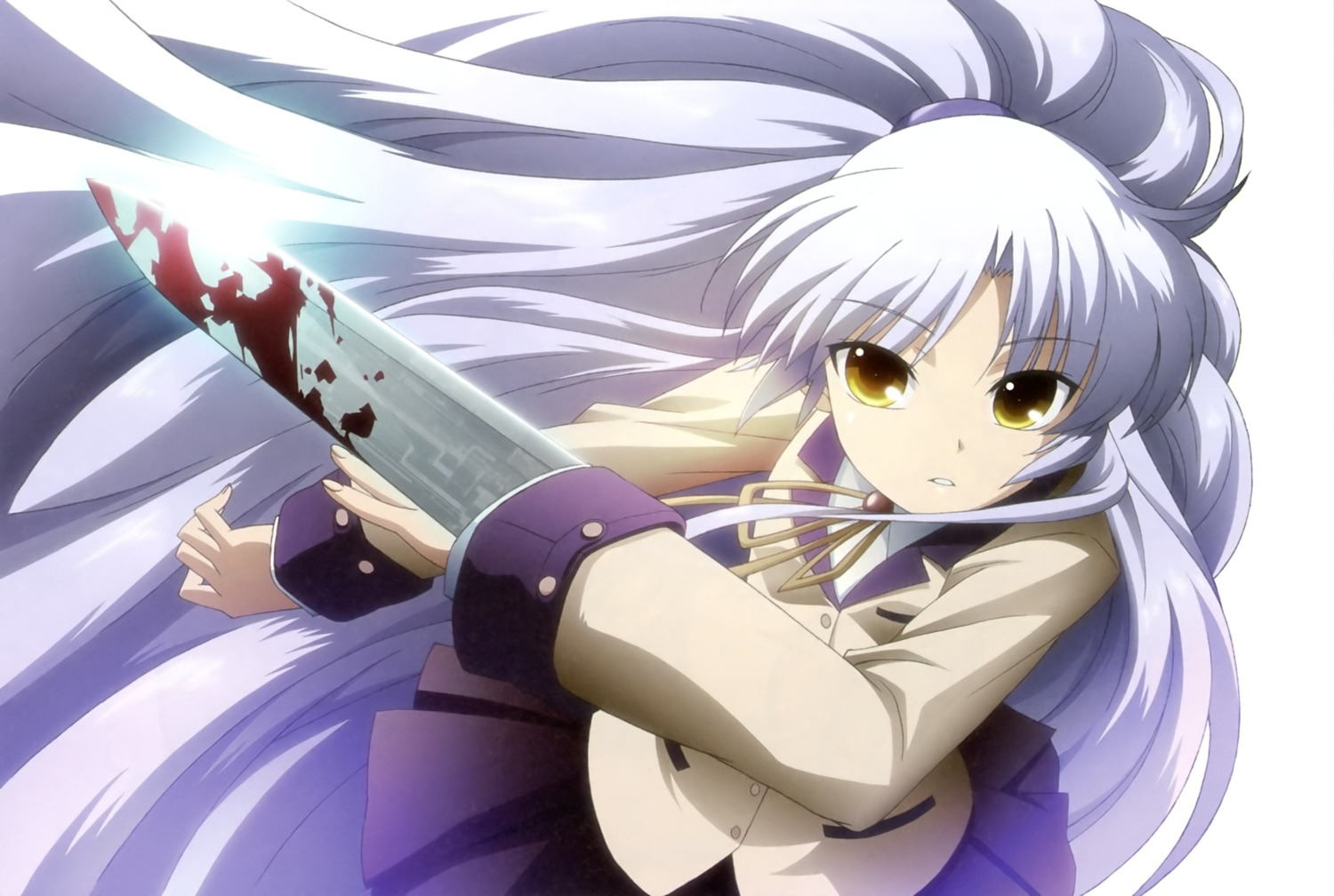 angel_beats! blood iwaoka_yuko tachibana_kanade