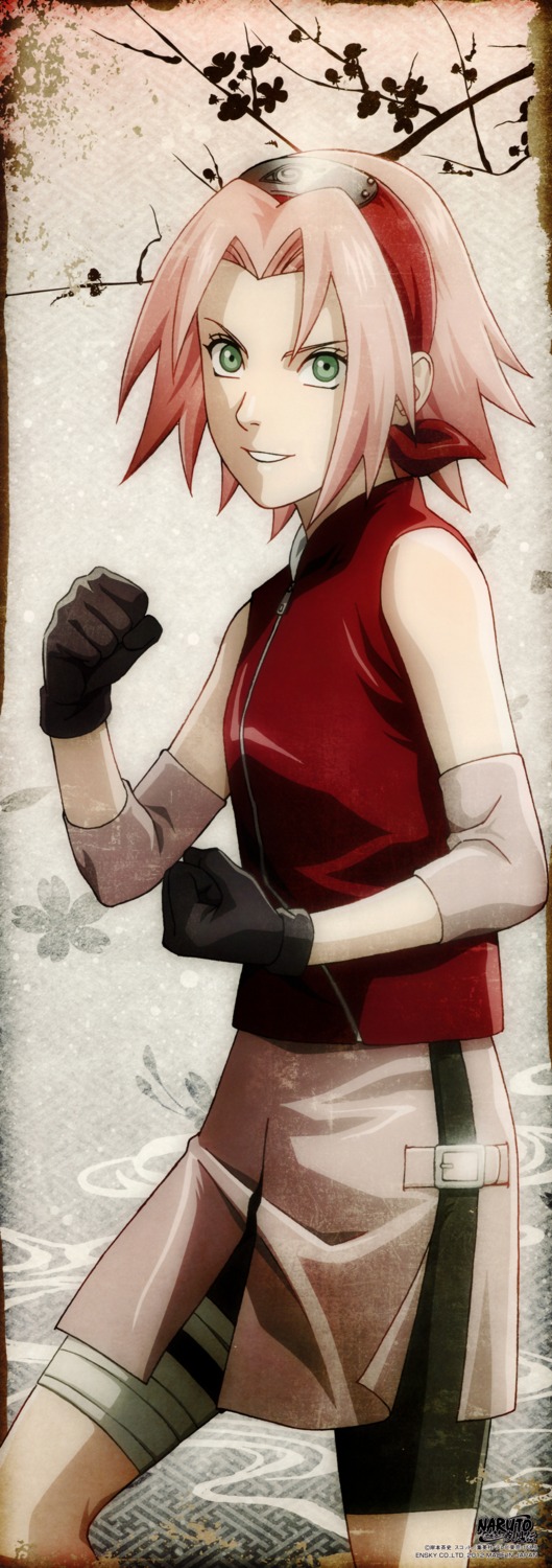 haruno_sakura naruto naruto_shippuden stick_poster