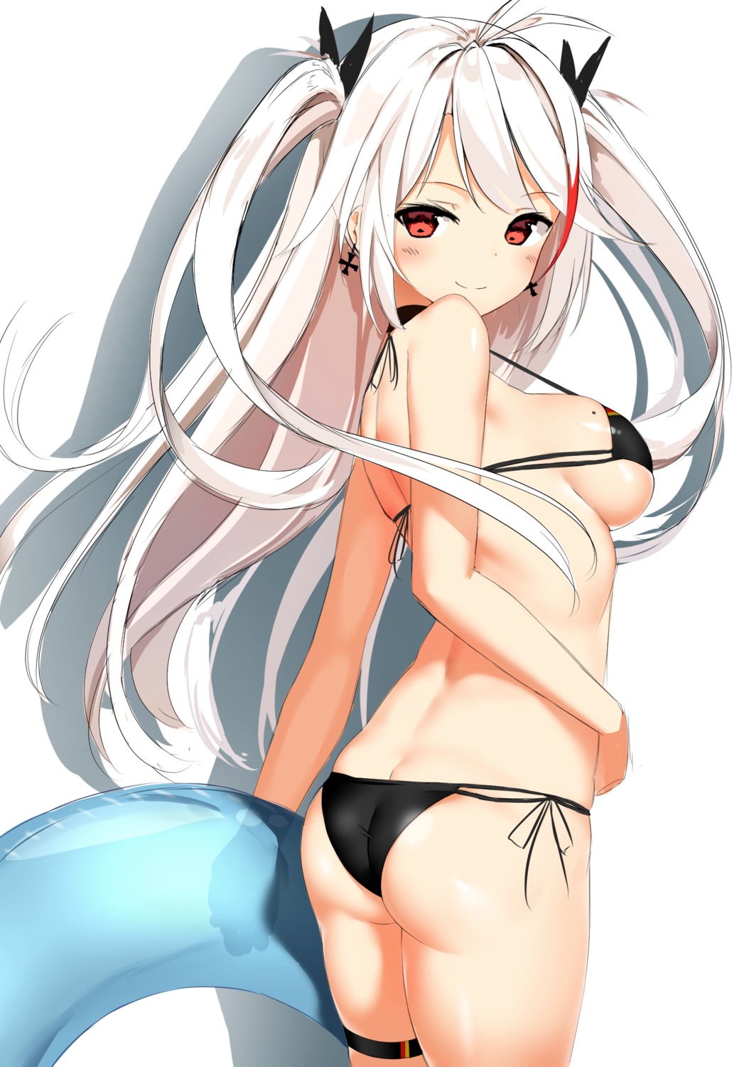 ass azur_lane bikini garter prinz_eugen_(azur_lane) swimsuits