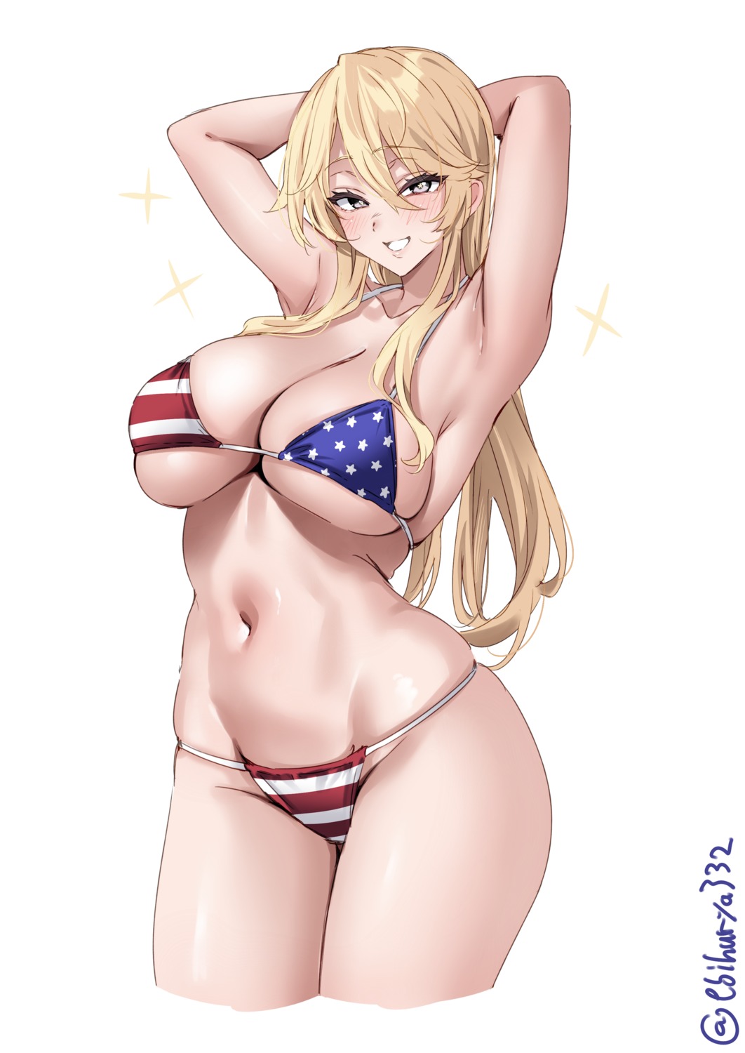 bikini ebifurya iowa_(kancolle) kantai_collection swimsuits