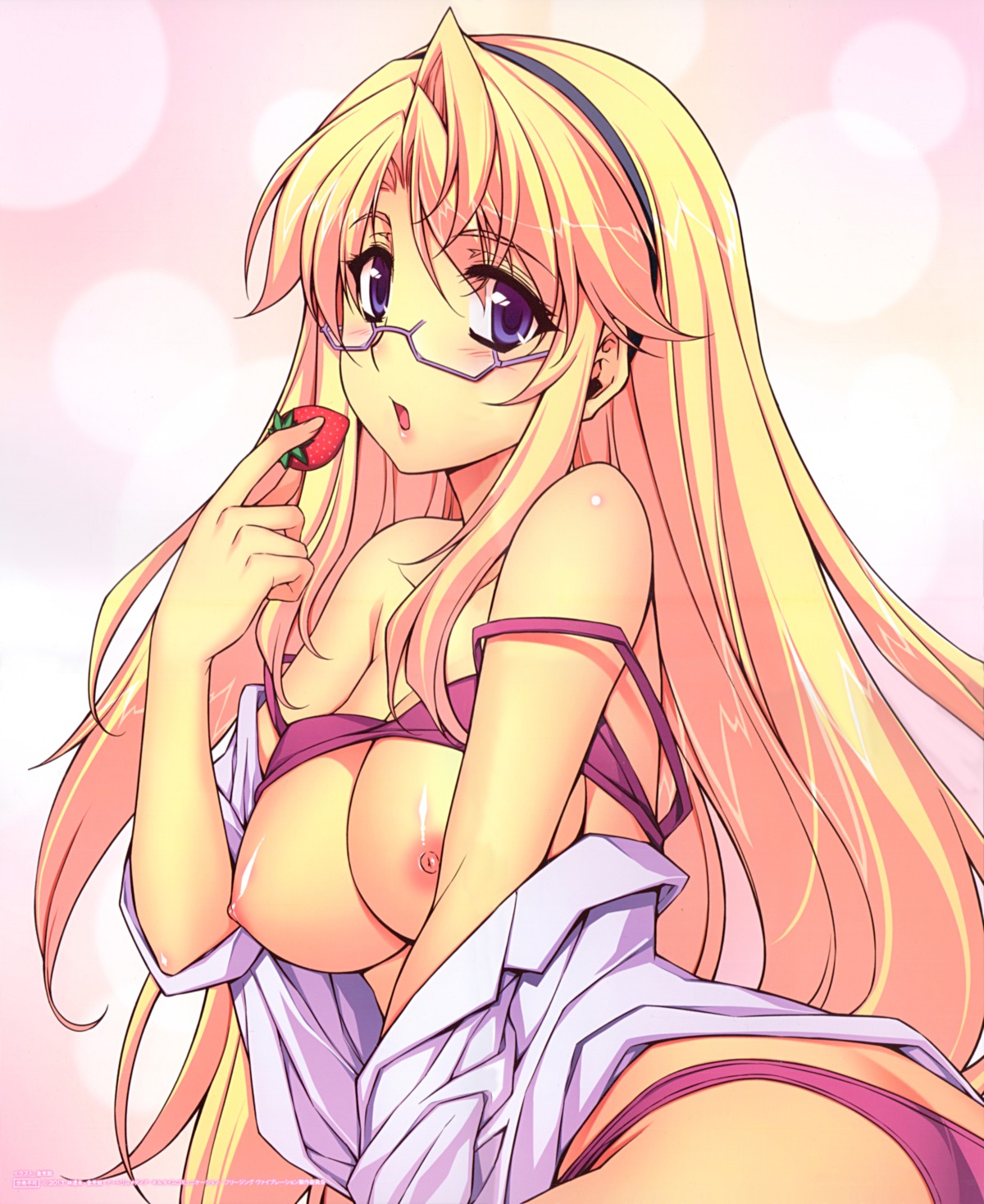 bra breasts freezing kim_kwang-hyun megane nipples open_shirt pantsu satellizer_el_bridget