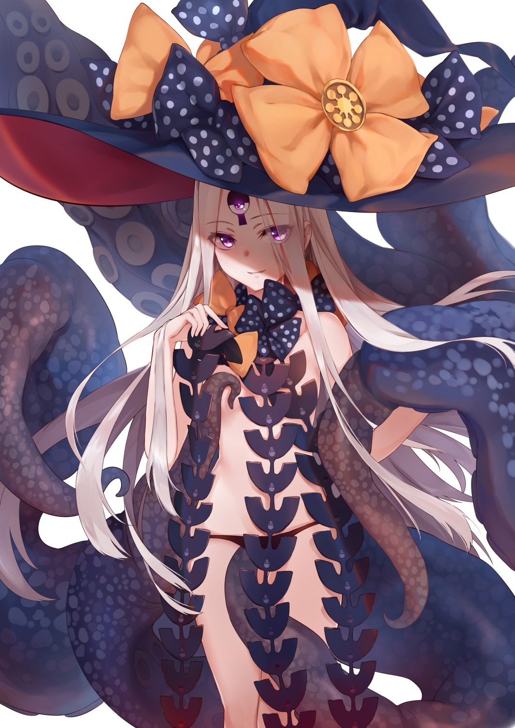 abigail_williams_(fate) fate/grand_order loli misaka76 pantsu tentacles topless