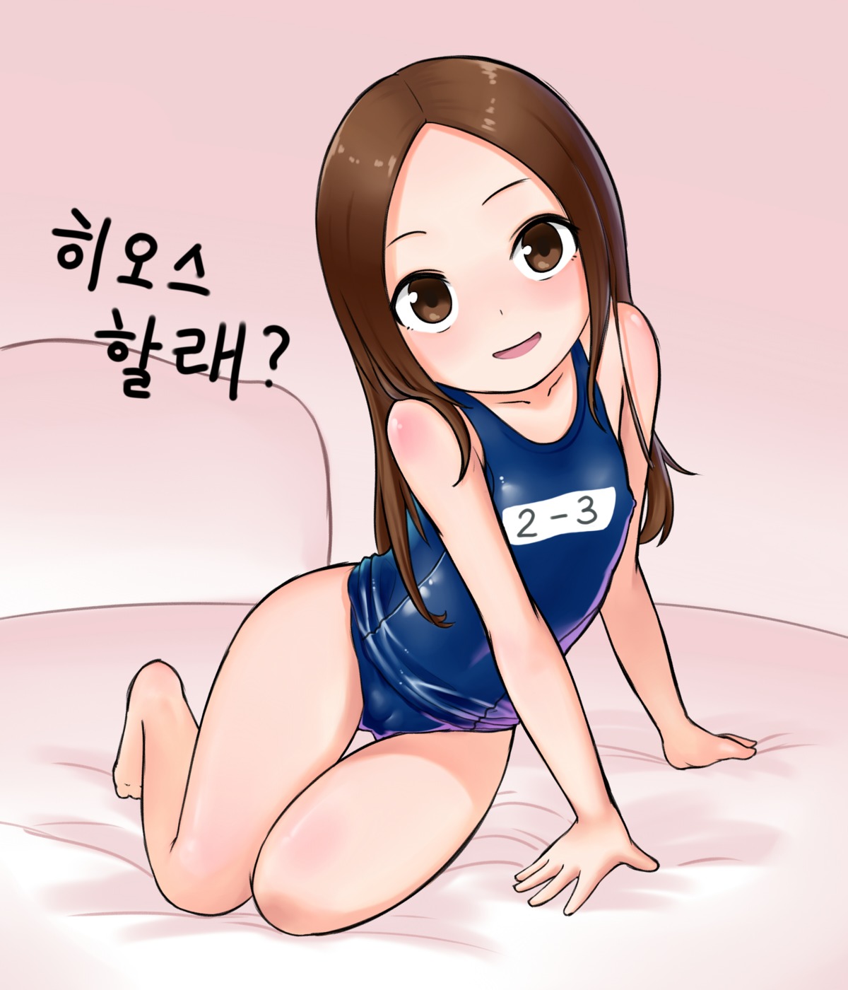 cameltoe erect_nipples karakai_jouzu_no_takagi-san loli note2000 school_swimsuit swimsuits takagi-san