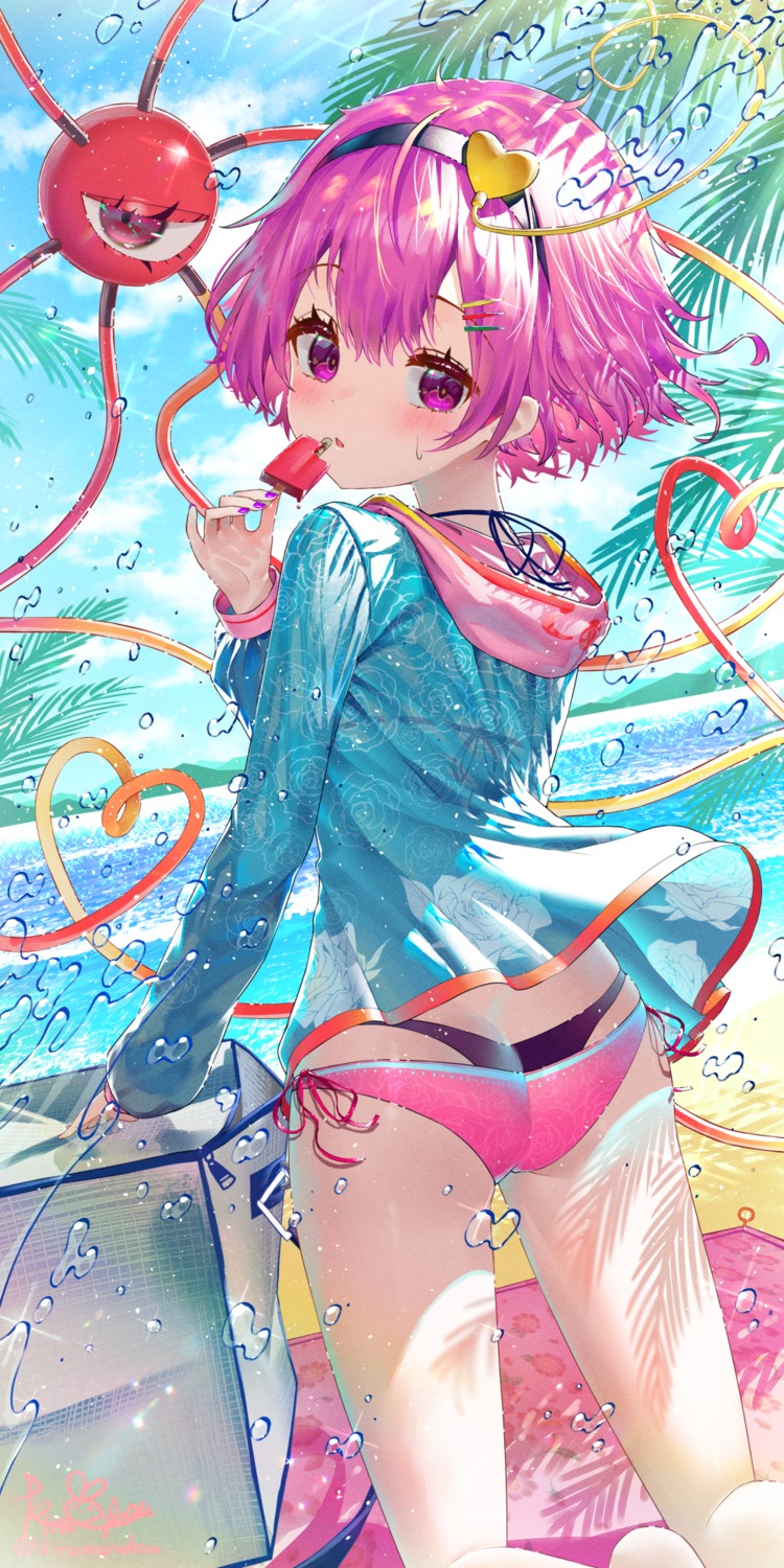 ass bikini kiramarukou komeiji_satori see_through swimsuits touhou