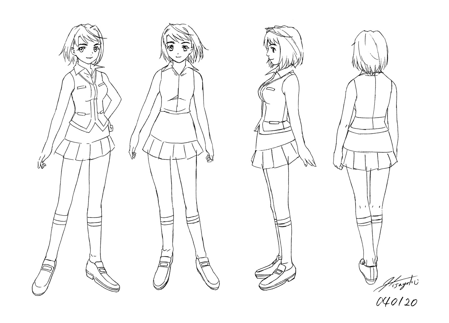 hisayuki hirokazu mai hime tokiha mai character design seifuku ...