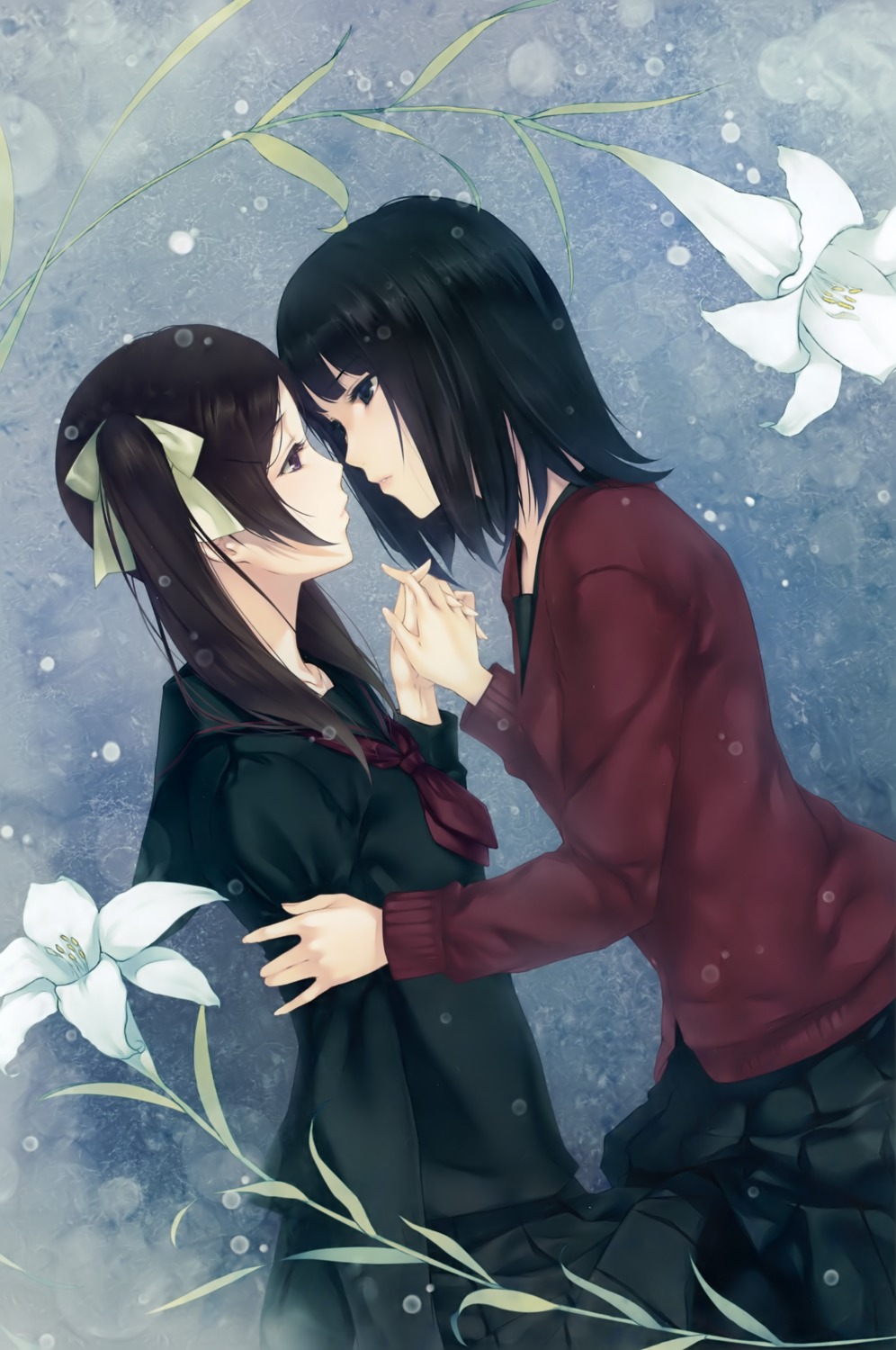 kara_no_shoujo_2 seifuku sugina_miki sweater yuri