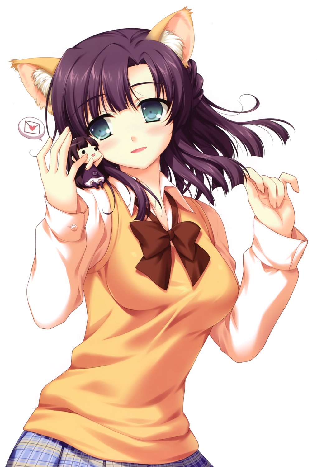 alpha animal_ears nekomimi seifuku