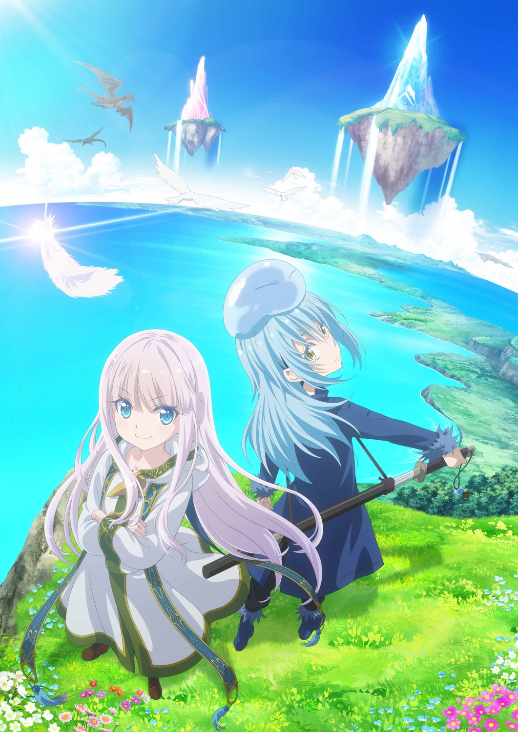 crossover dress kenja_no_deshi_wo_nanoru_kenja landscape mira_(kenja_no_deshi_wo_nanoru_kenja) rimuru sword tagme tensei_shitara_slime_datta_ken