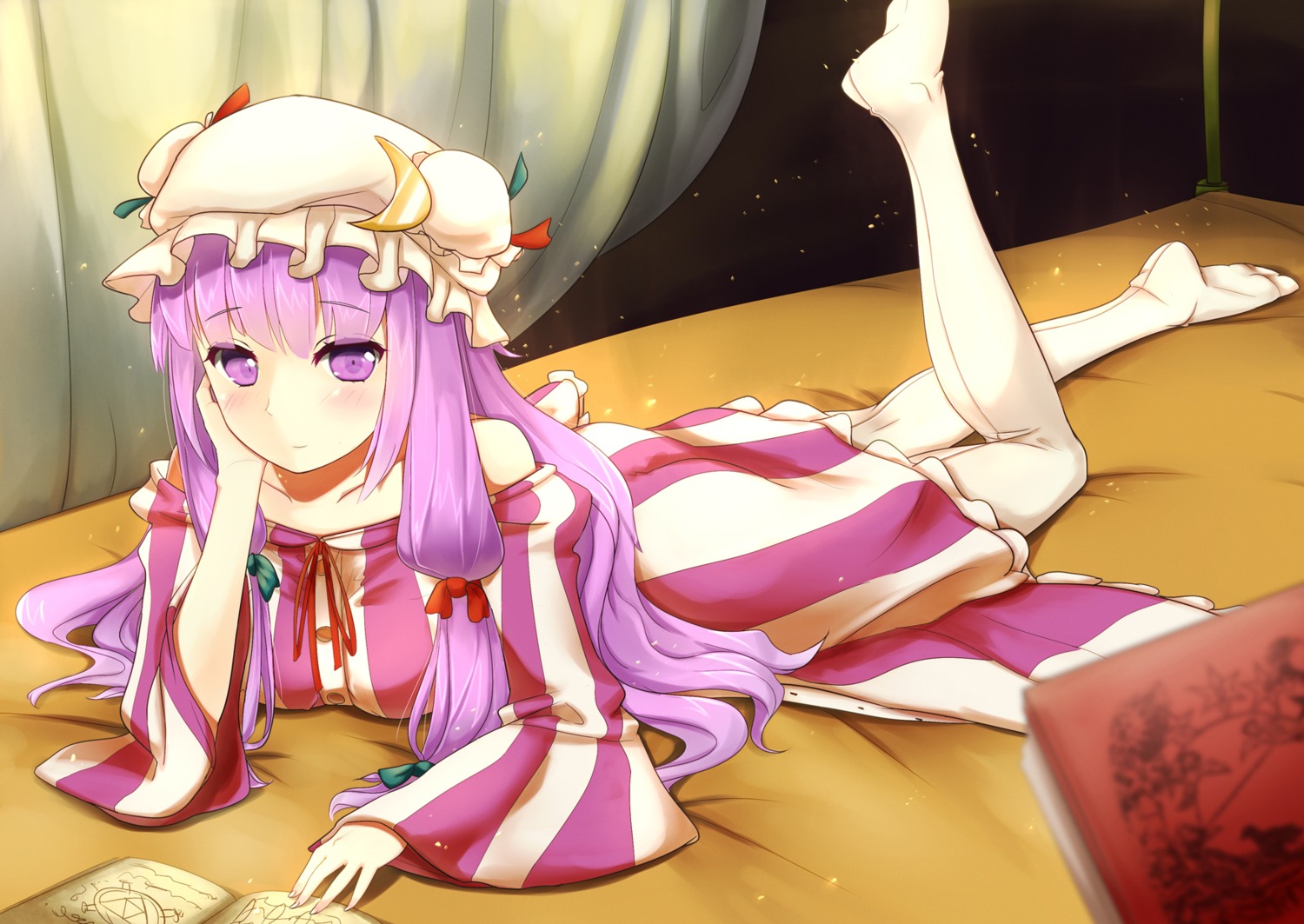 patchouli_knowledge sumtj thighhighs touhou