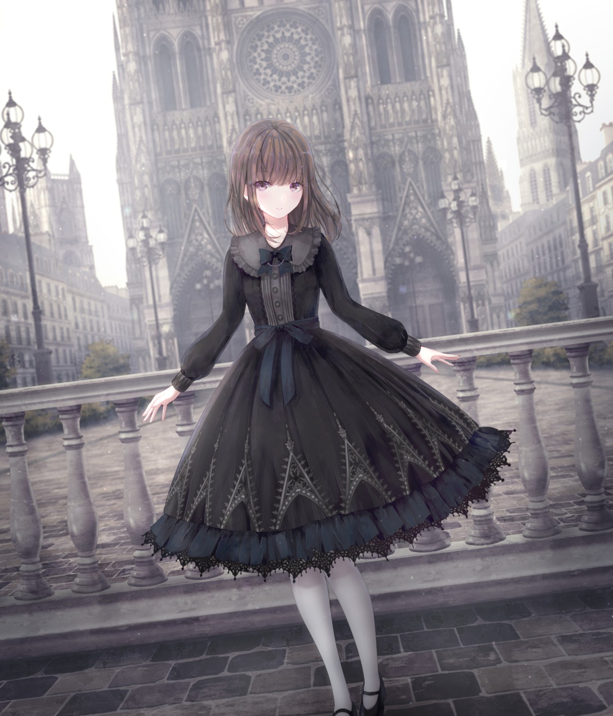 dress gothic_lolita lolita_fashion missile228 pantyhose