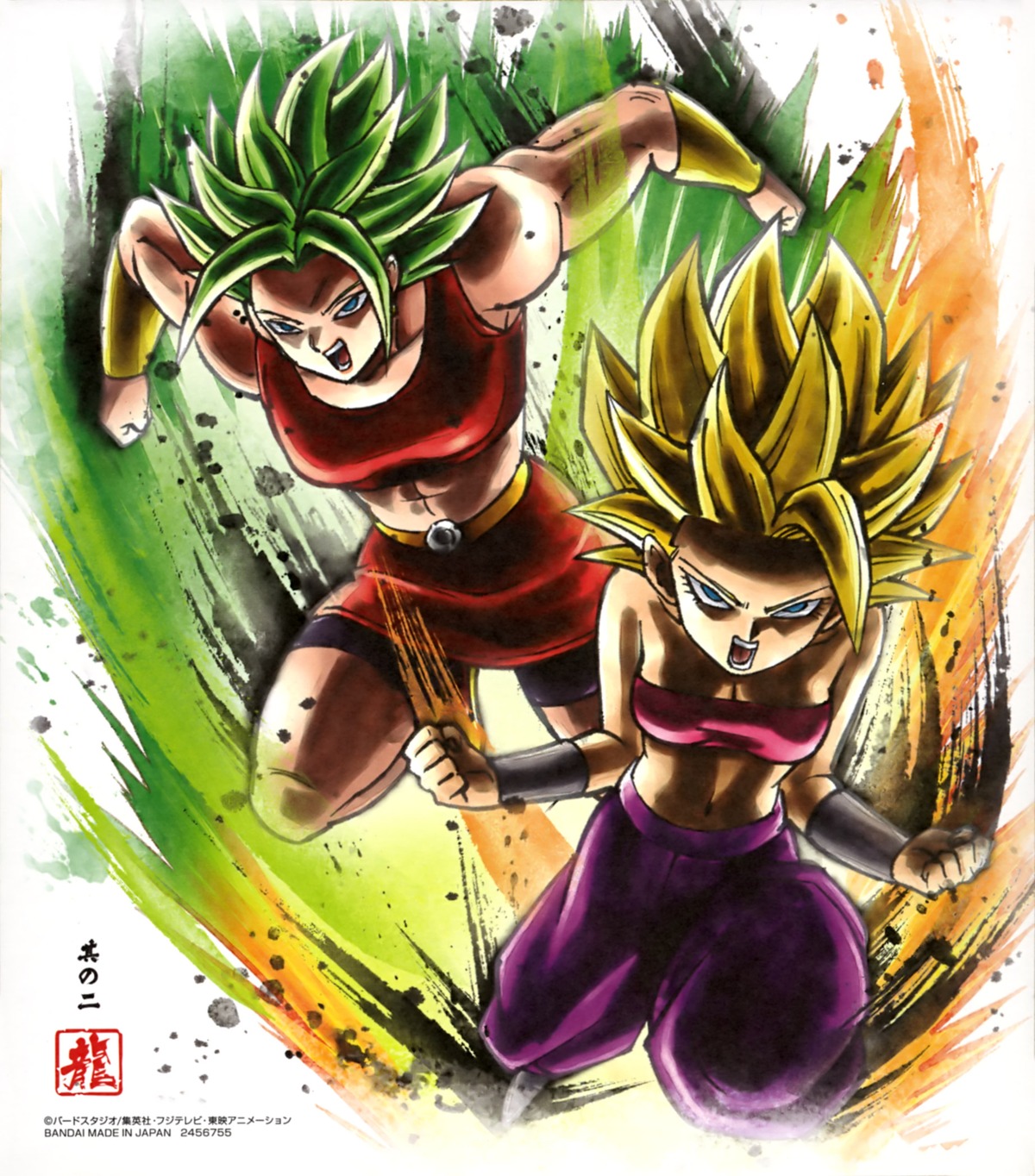 dragon ball dragon ball super caulifla kale bike shorts cleavage tagme |  #505693 | yande.re