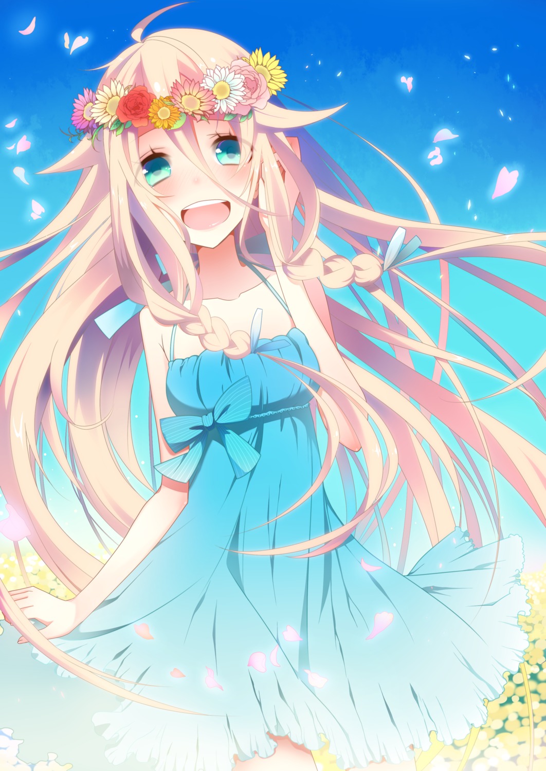 dress ia_(vocaloid) summer_dress temari_(artist) vocaloid