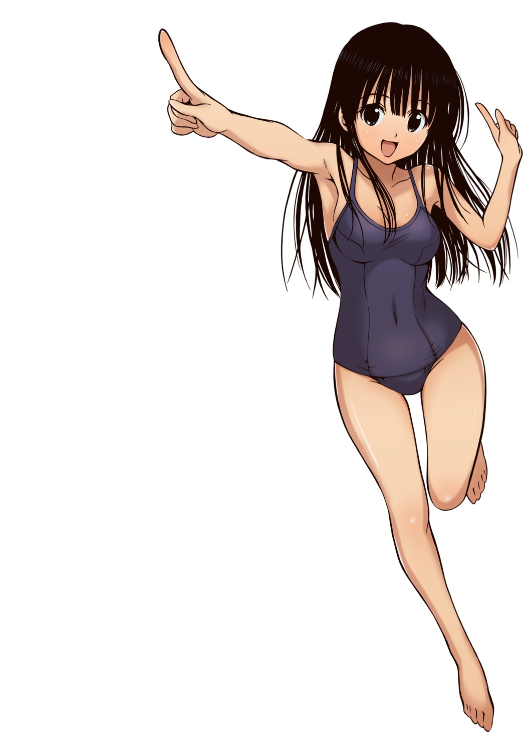 murasame_oshizu school_swimsuit swimsuits to_love_ru vector_trace