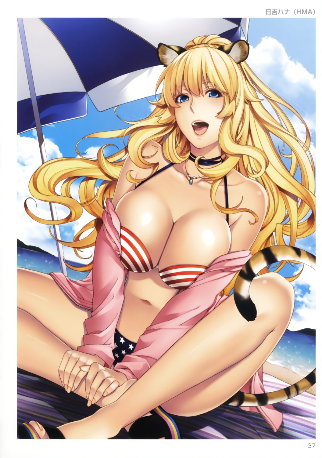 bikini cleavage hiyoshi_hana swimsuits toranoana